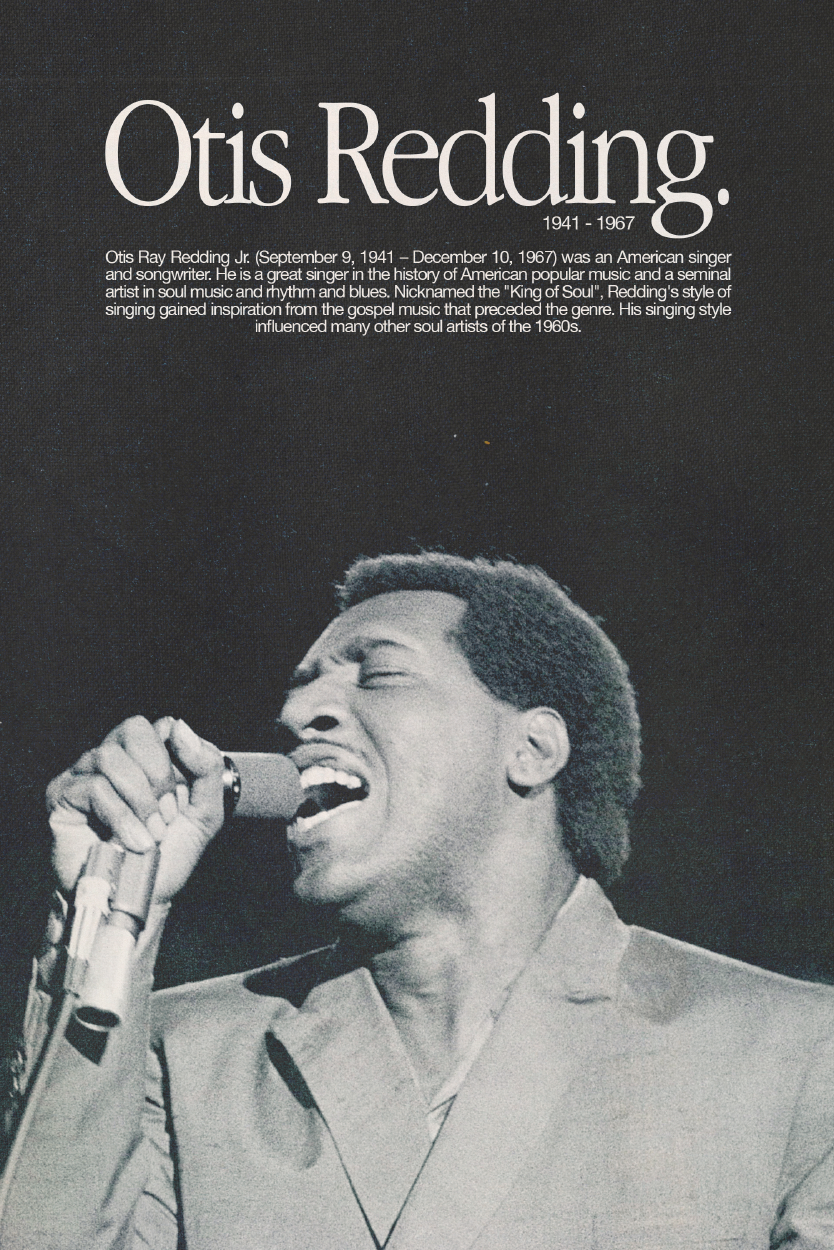 Otis Redding 'King Of Soul' Poster