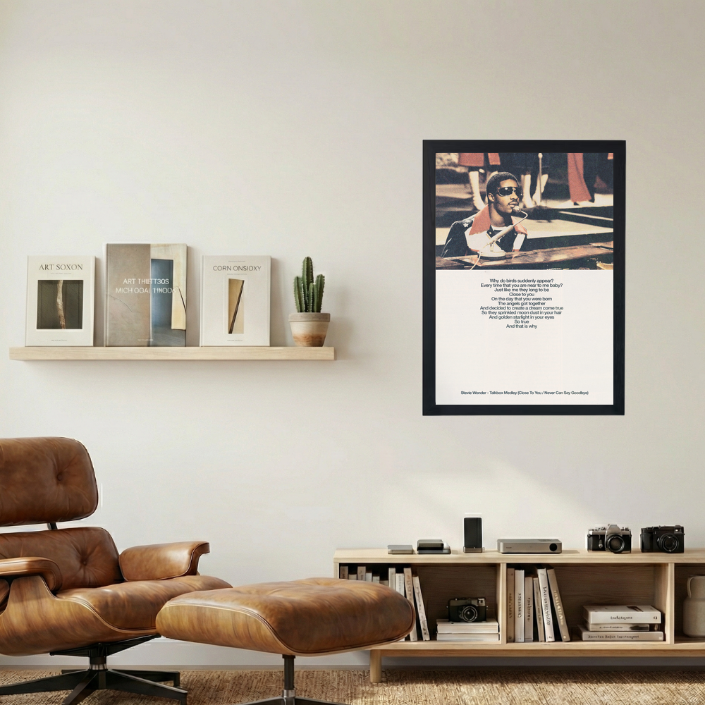 Stevie Wonder 'Close To You' Poster - Mockup 1