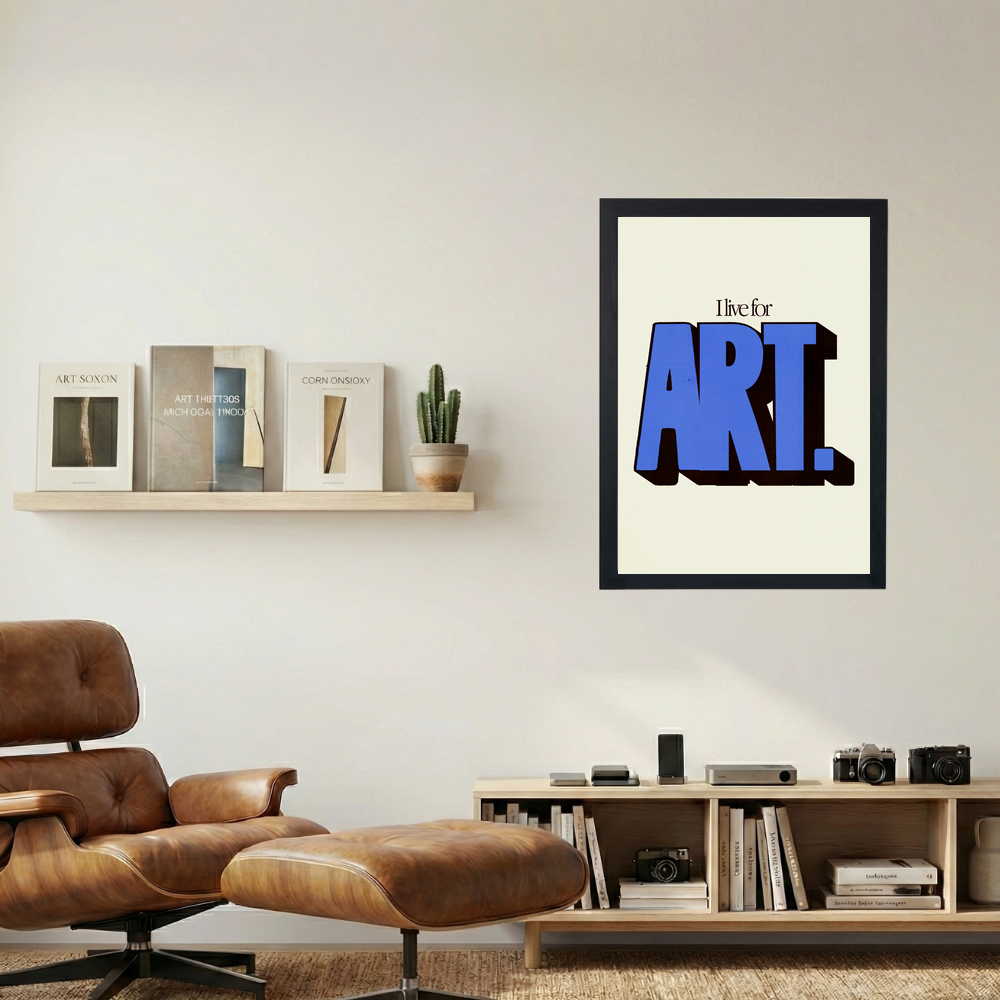Live For Art' Poster - Mockup 1