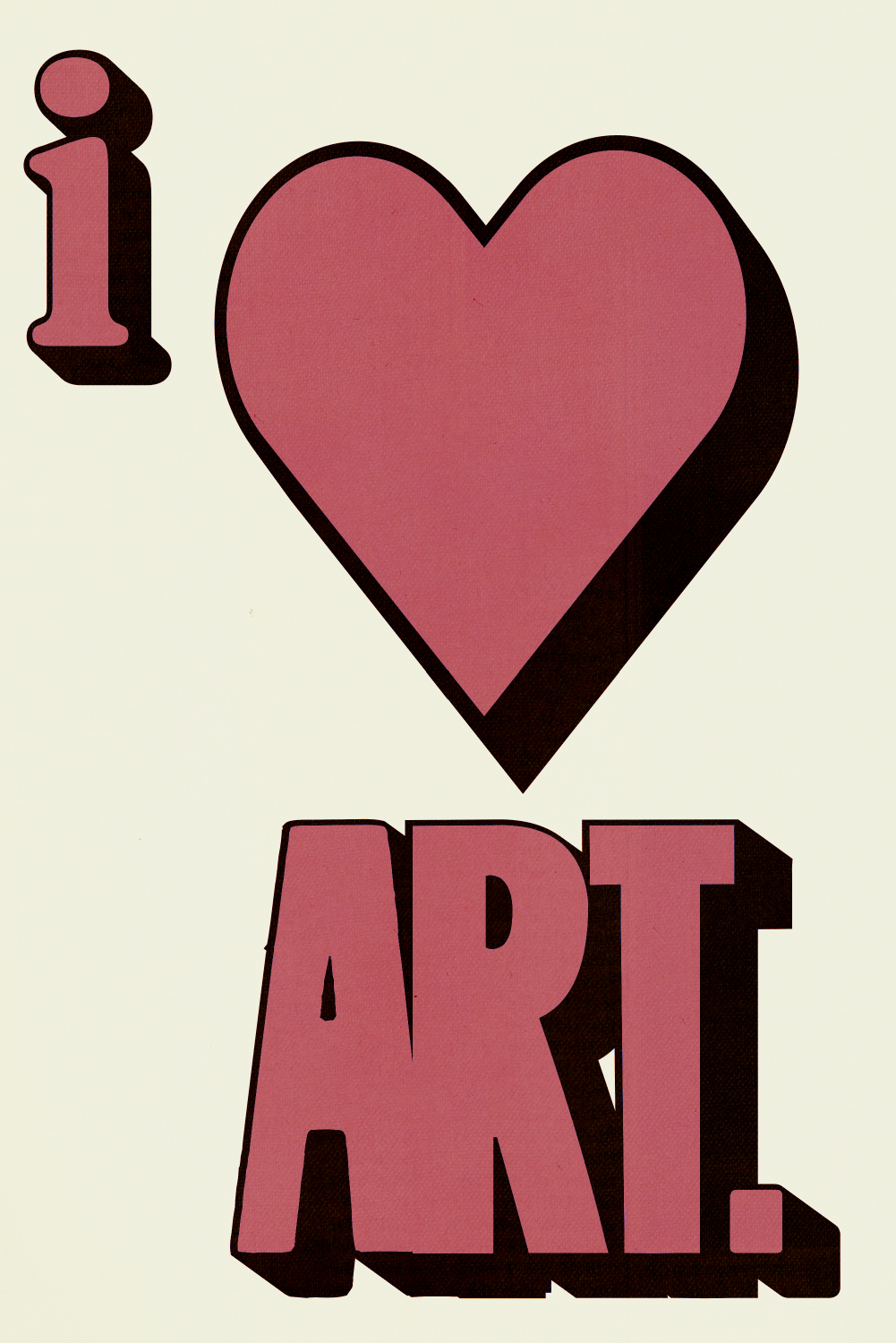 I Heart Art' Poster