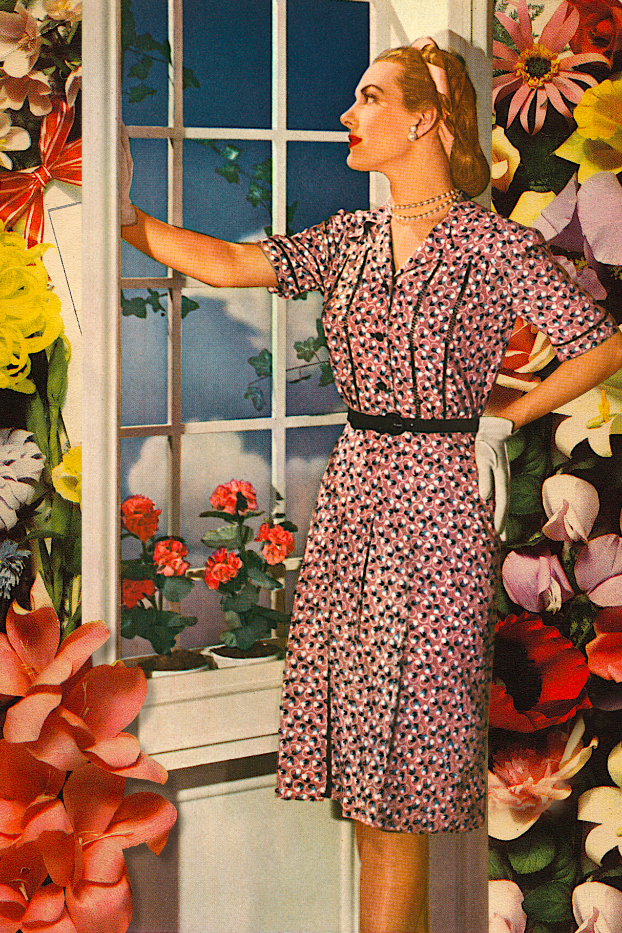 Window Dreaming' Collage Poster