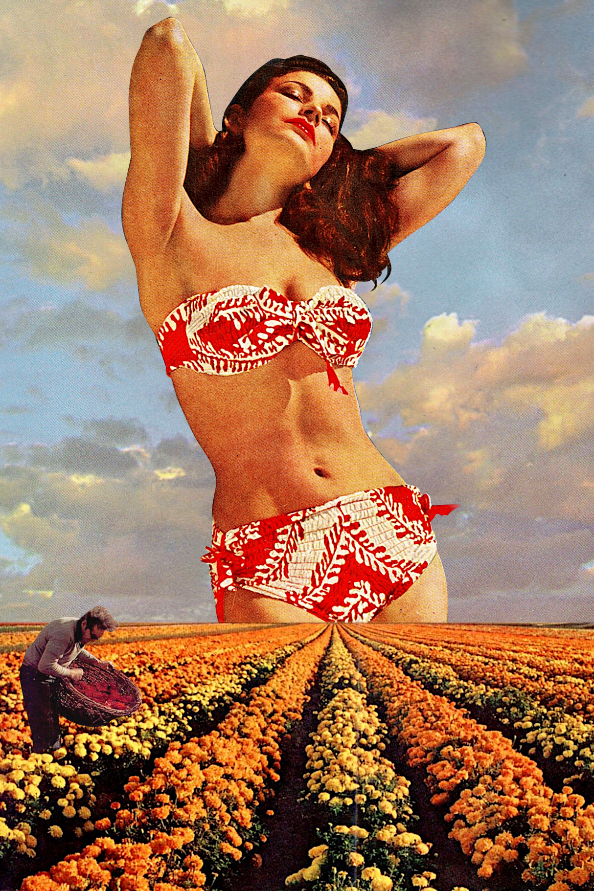 Summer Girl' Collage Poster