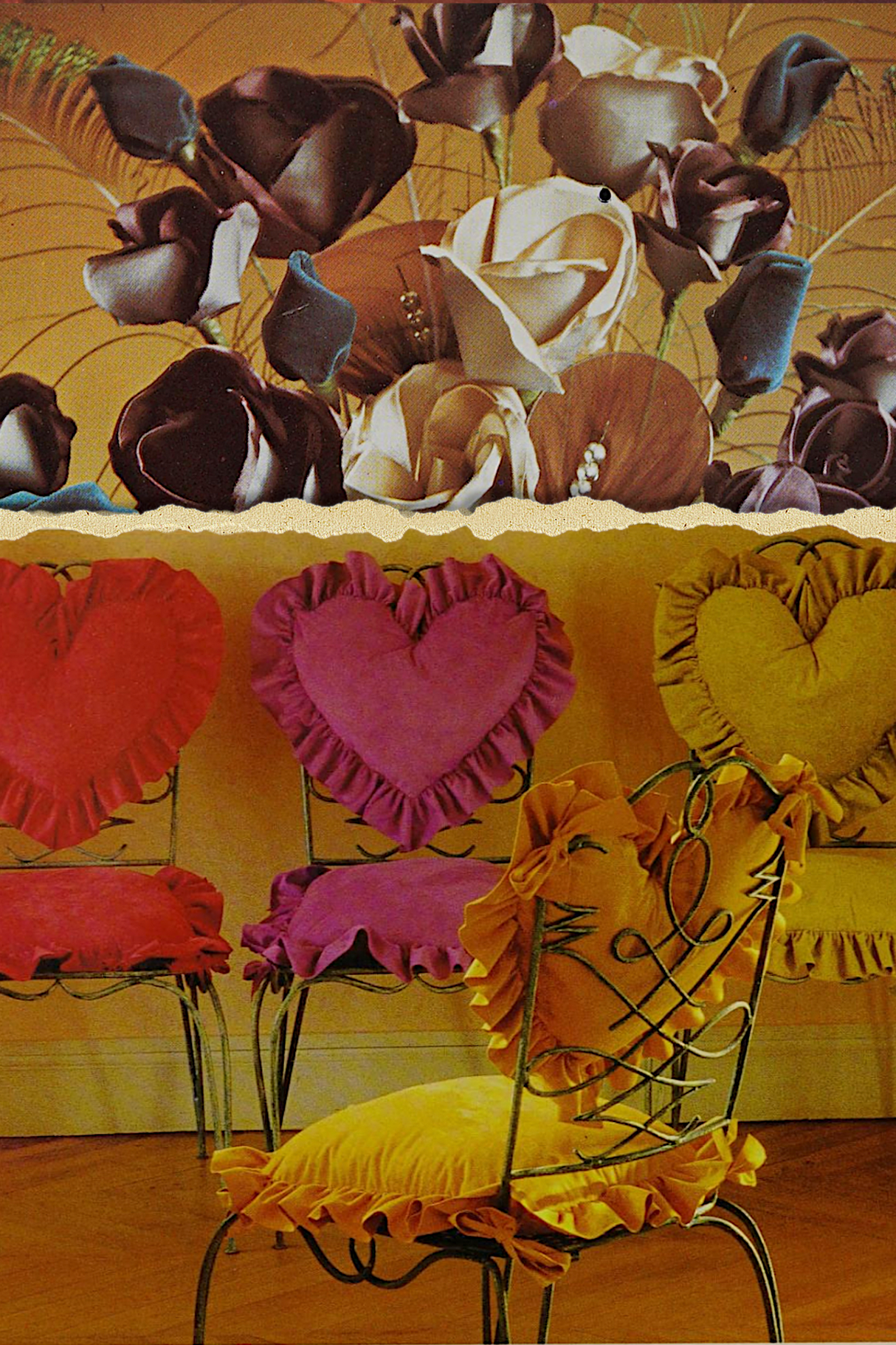 Plush Hearts' Collage Poster