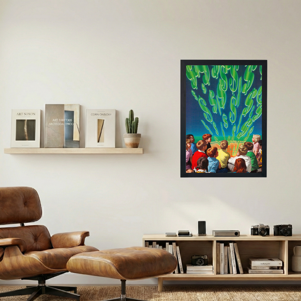 Money Portal' Collage Poster - Mockup 1
