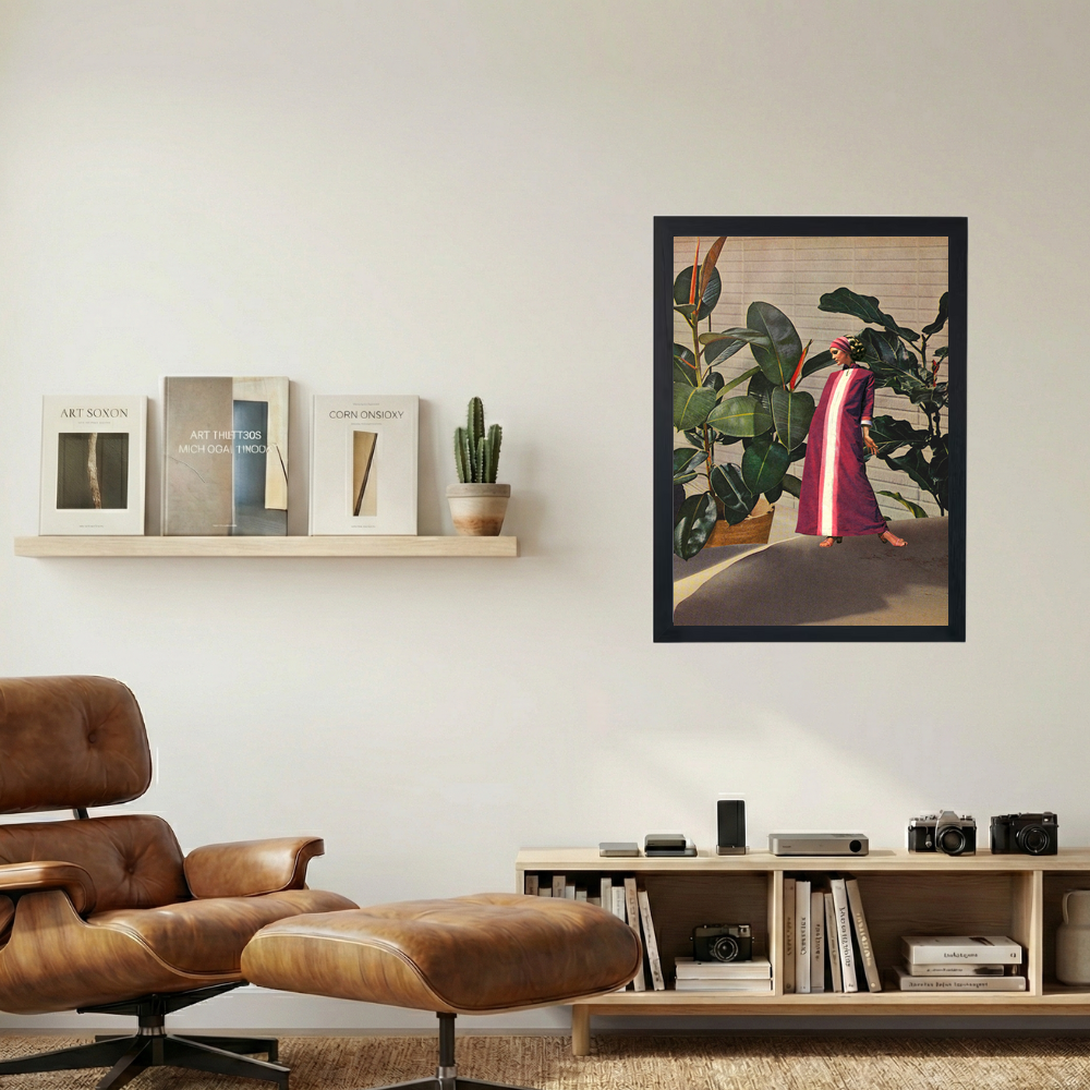 Sand & Rubber Plants' Collage Poster - Mockup 1