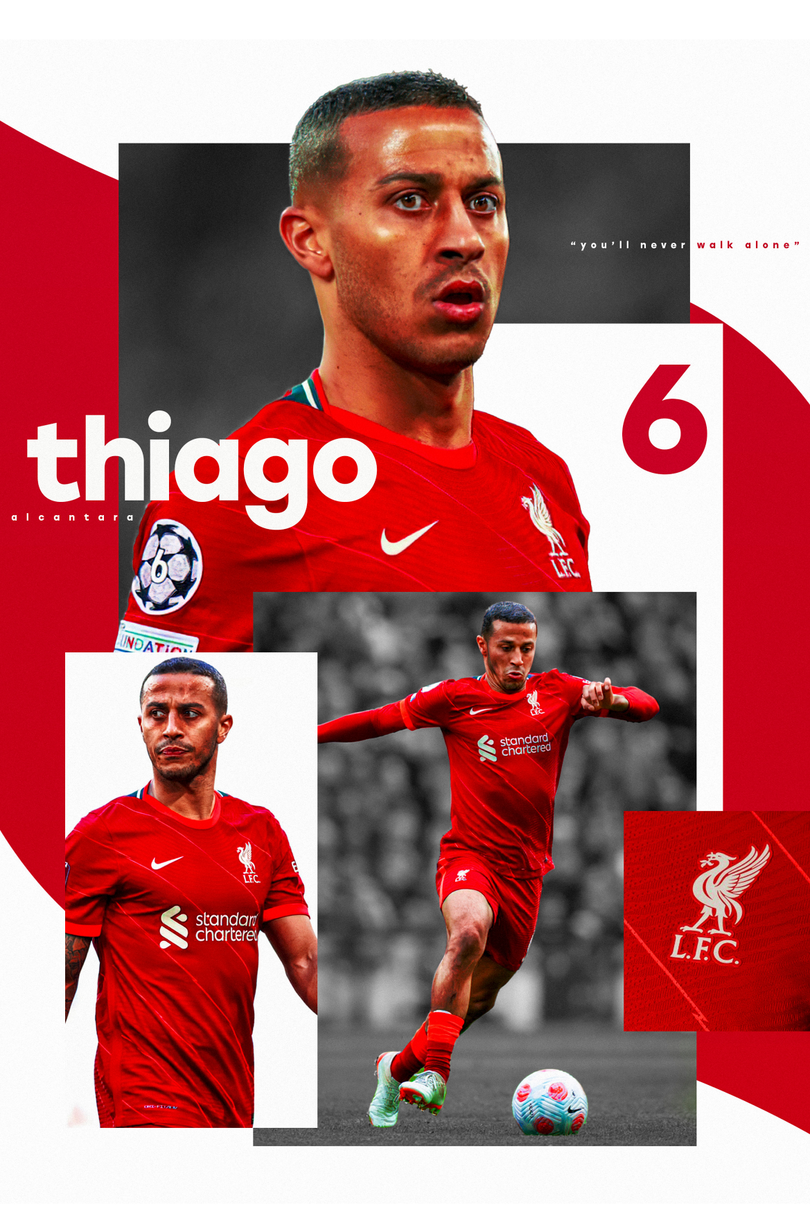 Thiago Alcantara 'YNWA' Poster