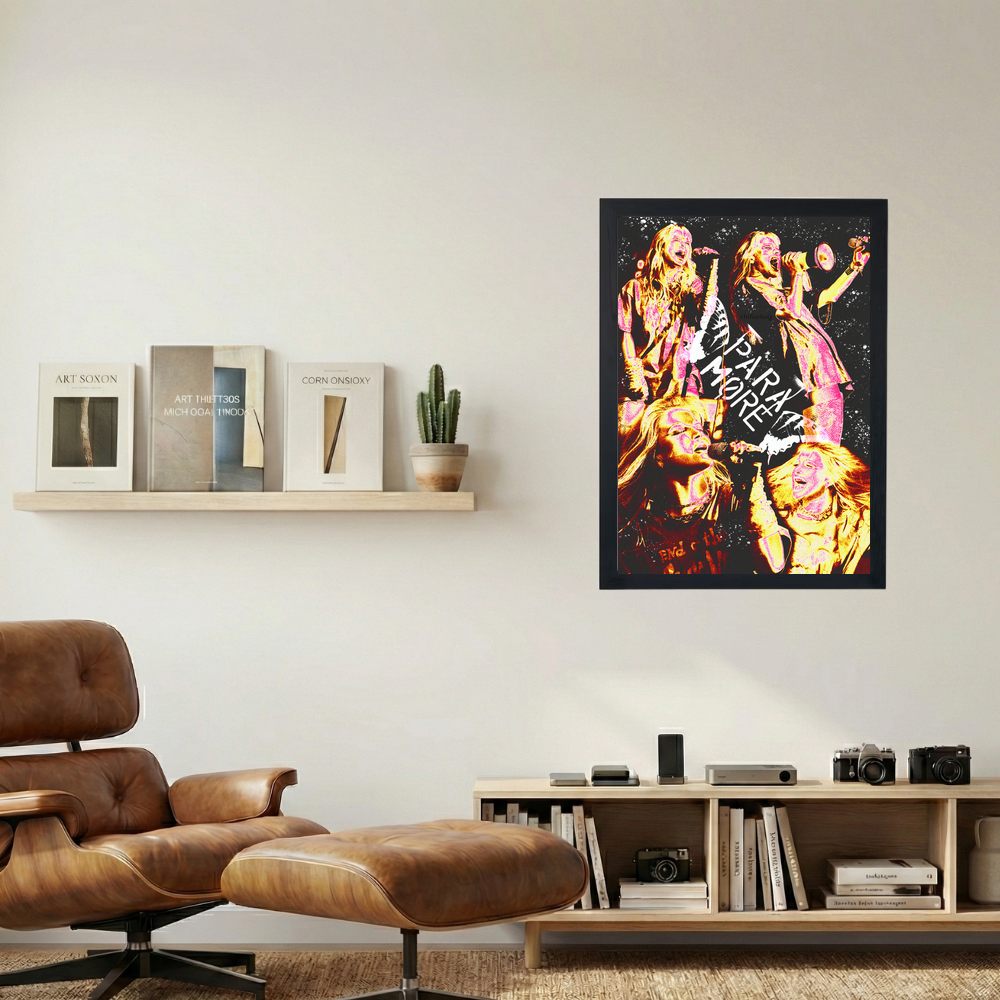 Paramore 'Saturated' Poster - Mockup 1