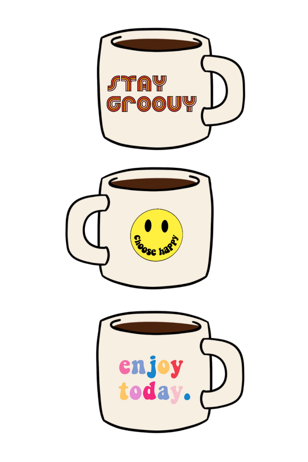 Happy Mugs Poster