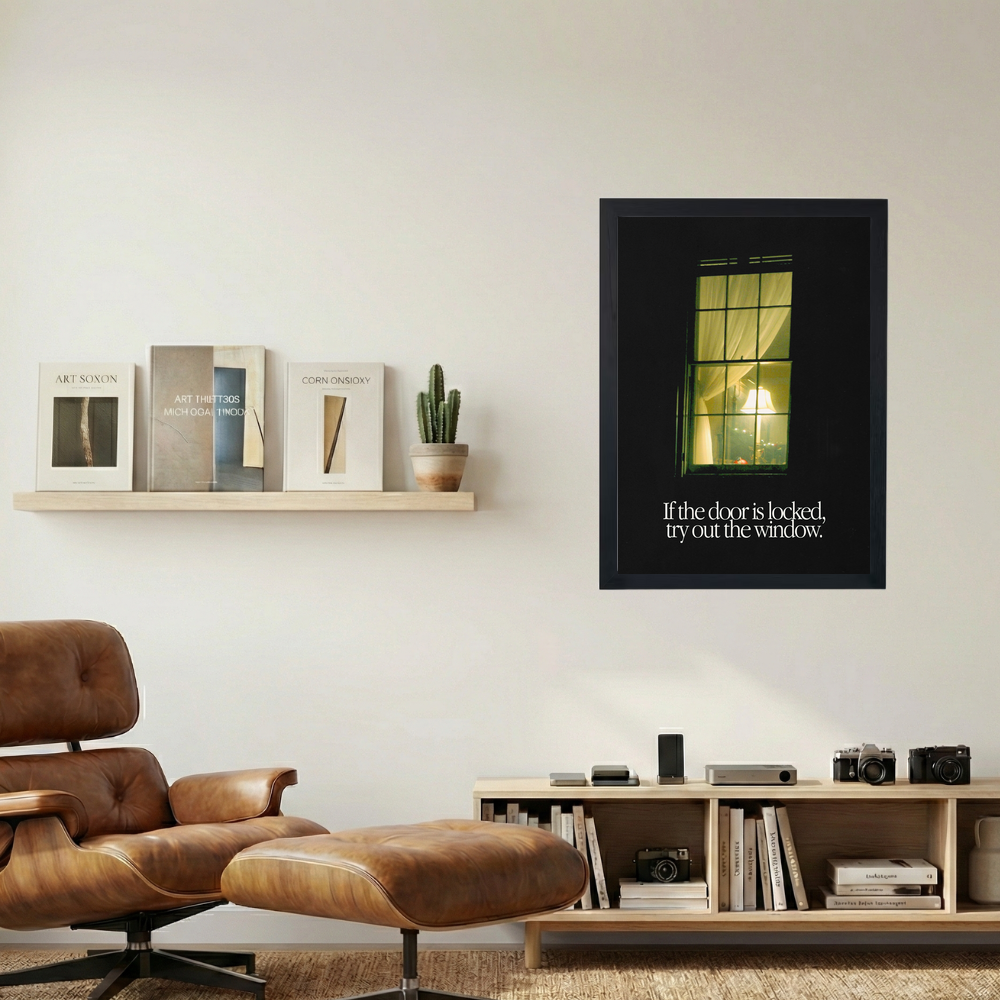 Try The Window' Poster - Mockup 1