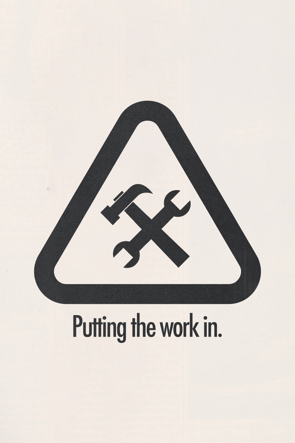 Work In' Poster