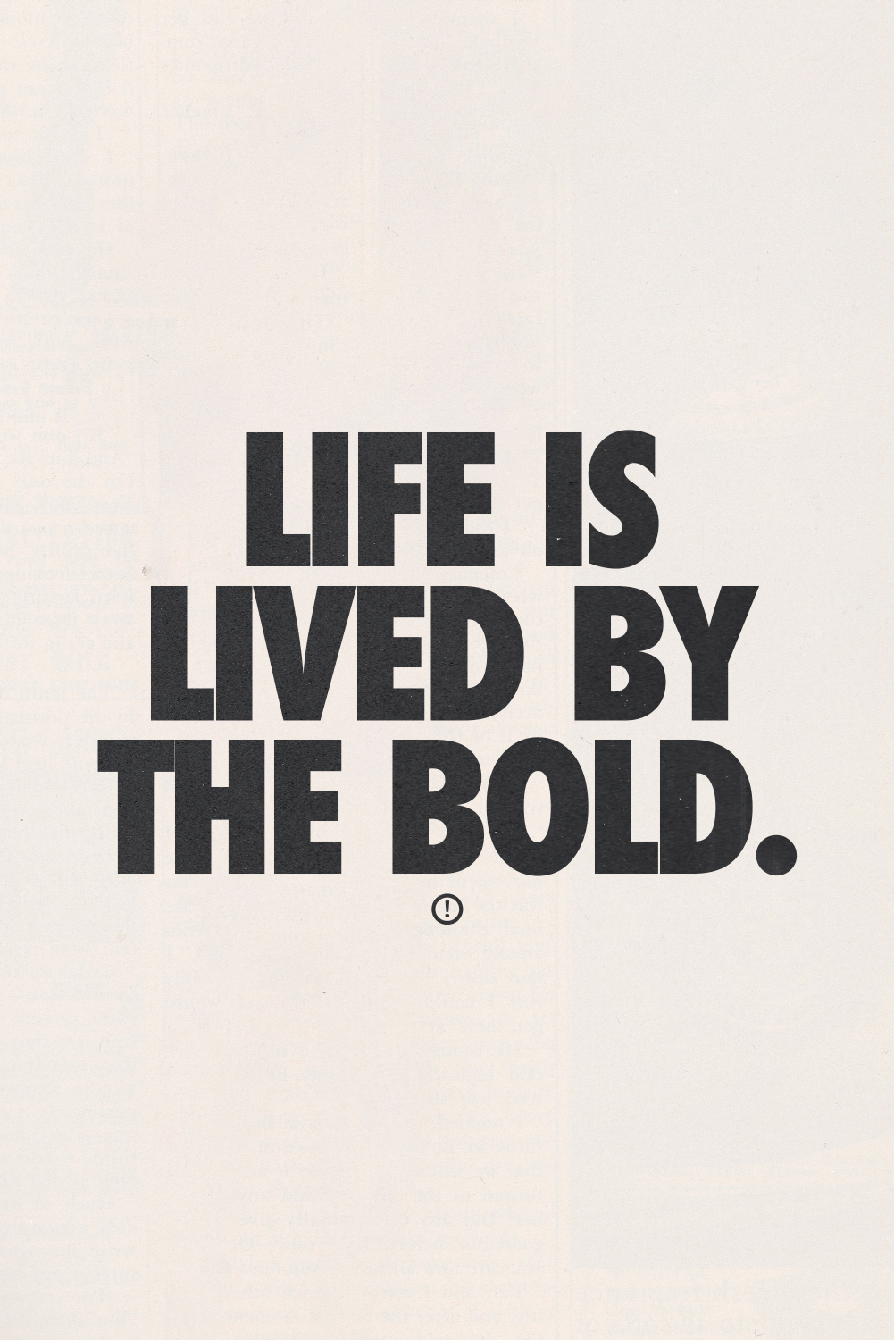 By The Bold' Poster