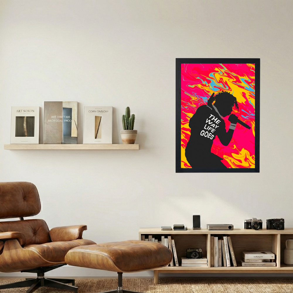 Lil Uzi Vert 'Life Goes' Poster - Mockup 1