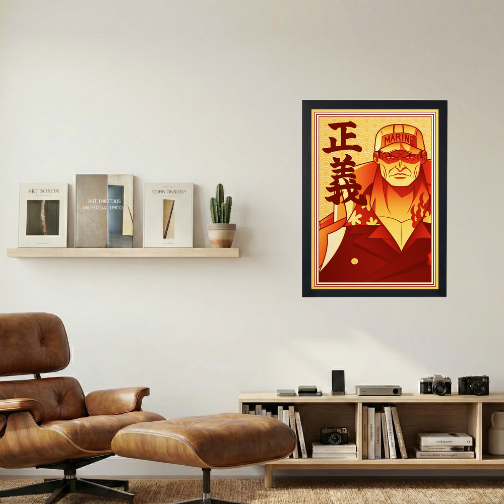 One Piece x Akainu Poster - Mockup 1