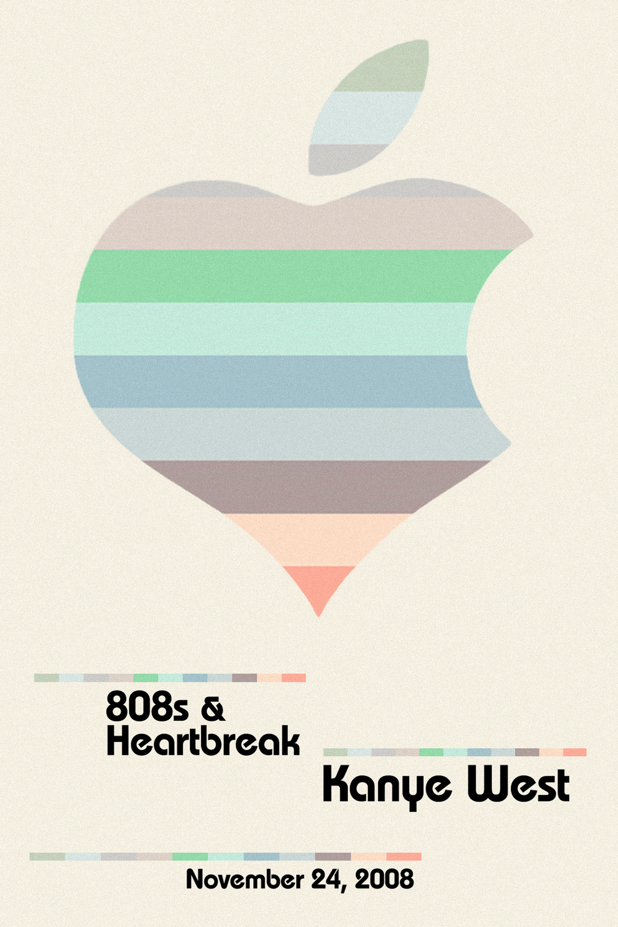 Kanye West '808's & Apple' Poster