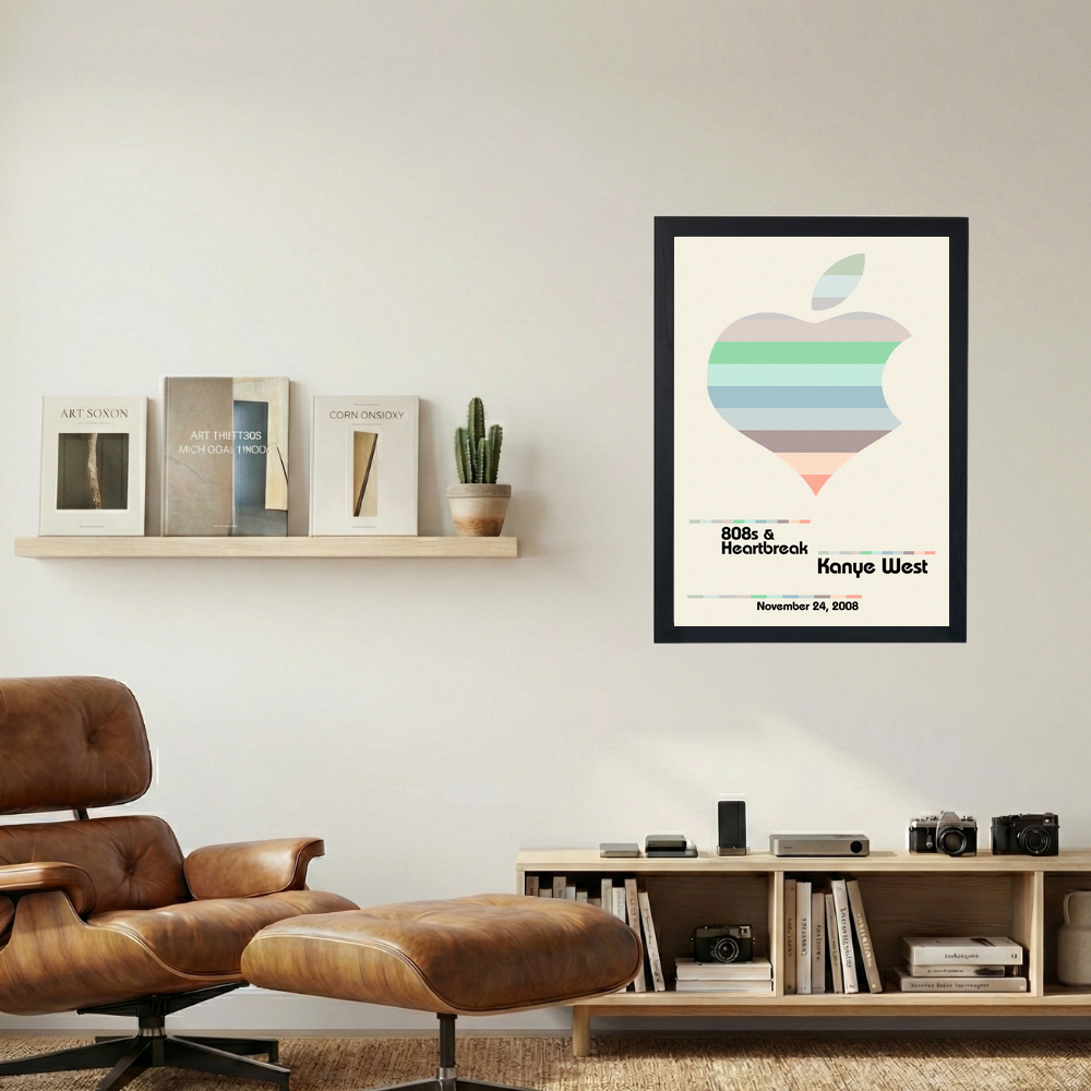 Kanye West '808's & Apple' Poster - Mockup 1