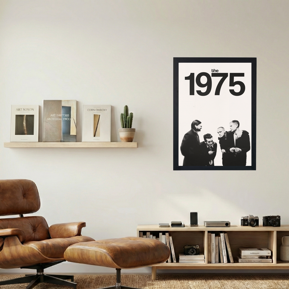 The 1975 'B&W' Poster - Mockup 1