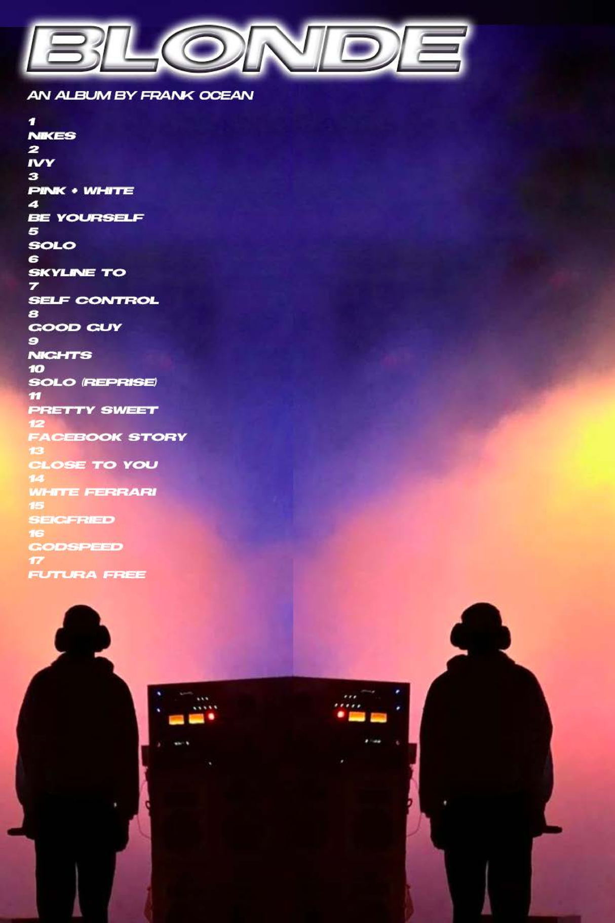 Frank Ocean Blond 'Duality' Poster