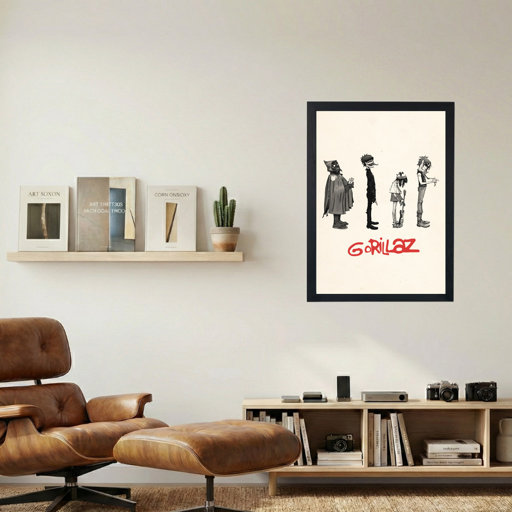 Gorillaz 'Humanz Evolution' Poster - Mockup 1