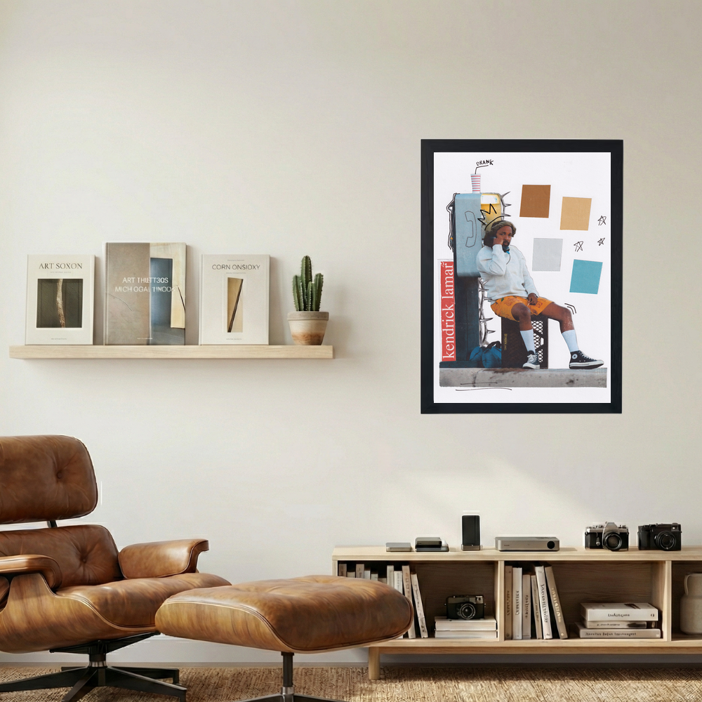 Kendrick Lamar 'Payphone' Scrapbook Poster - Mockup 1