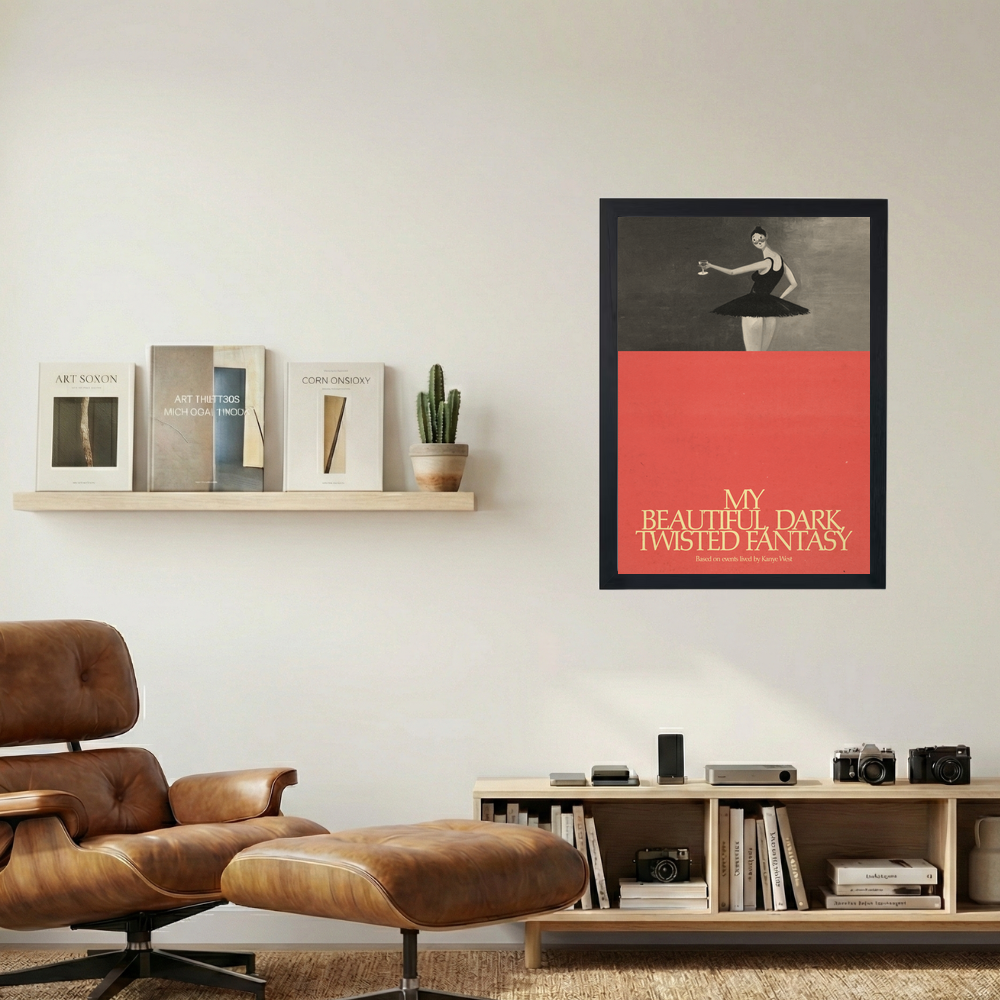 Kanye West 'MBDTF: Lived By Ye' Poster - Mockup 1