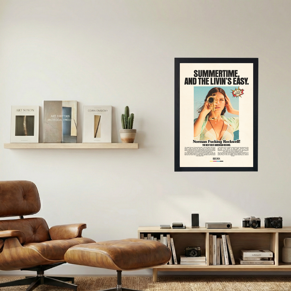 Lana Del Rey 'Livin's Easy' Poster - Mockup 1