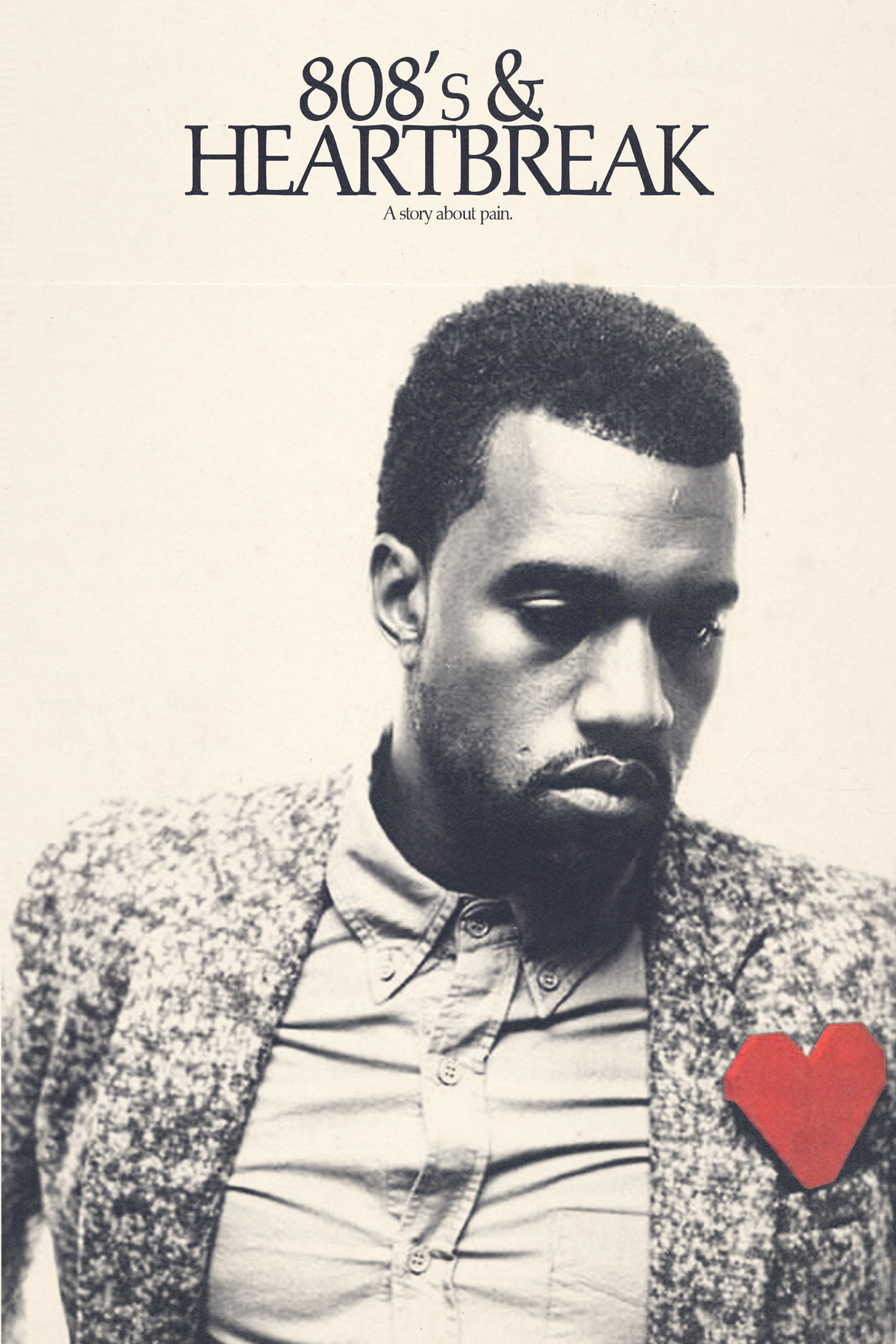 Kanye West '808's: A Story About Pain' Poster V2 - Mockup 1