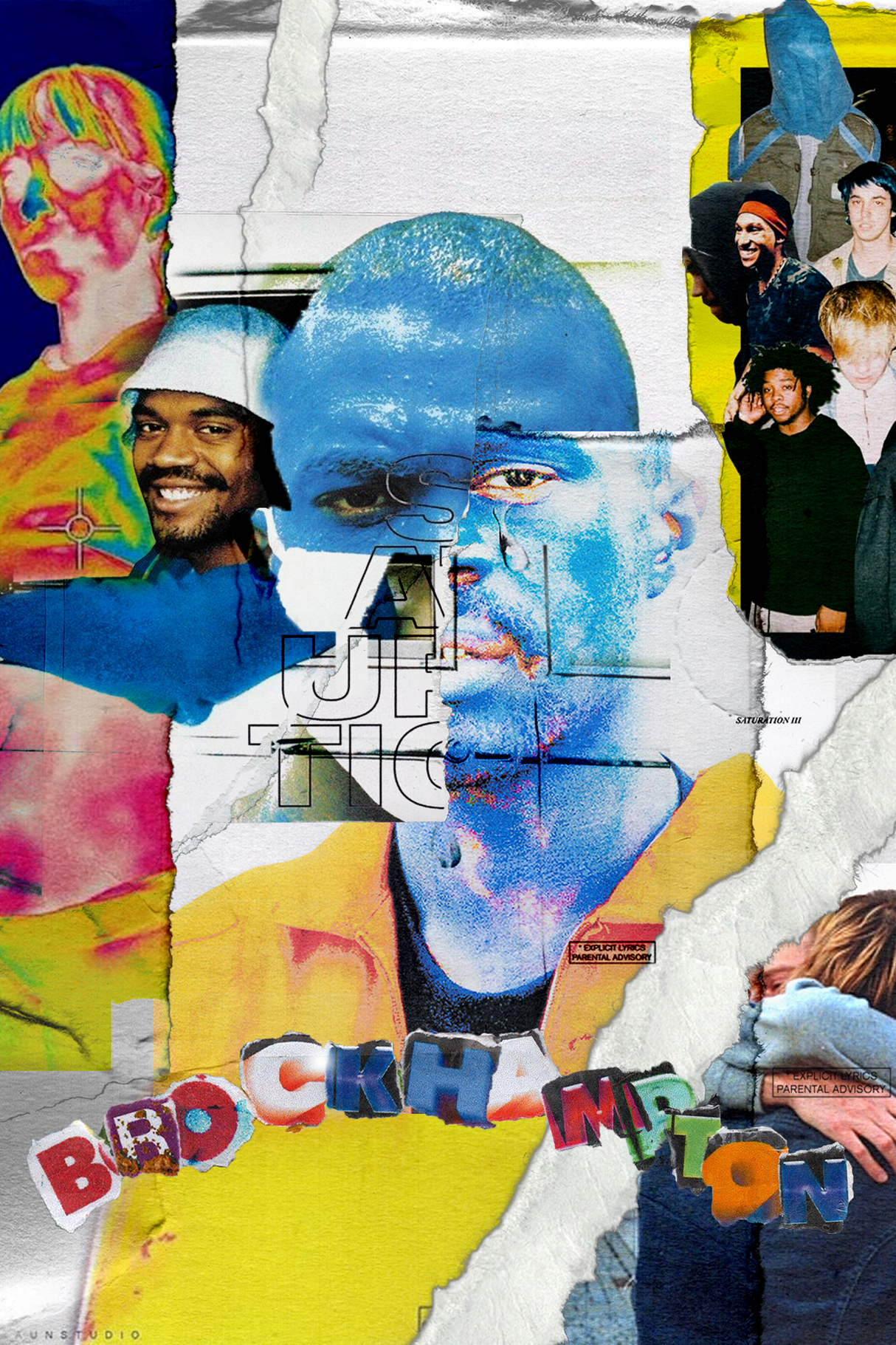 Brockhampton 'Saturation Collaged' Poster