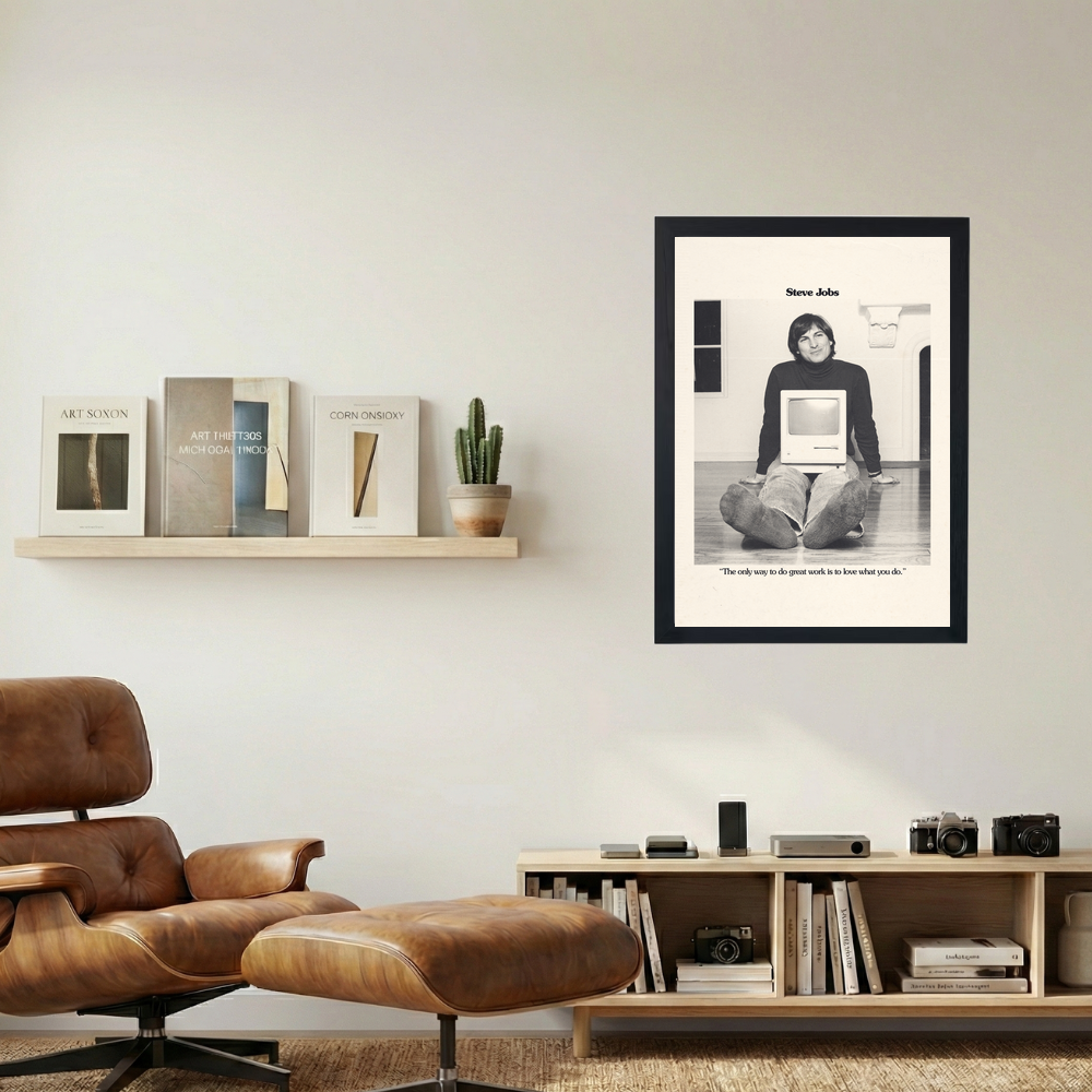 Steve Jobs 'Love What You Do' Poster - Mockup 1