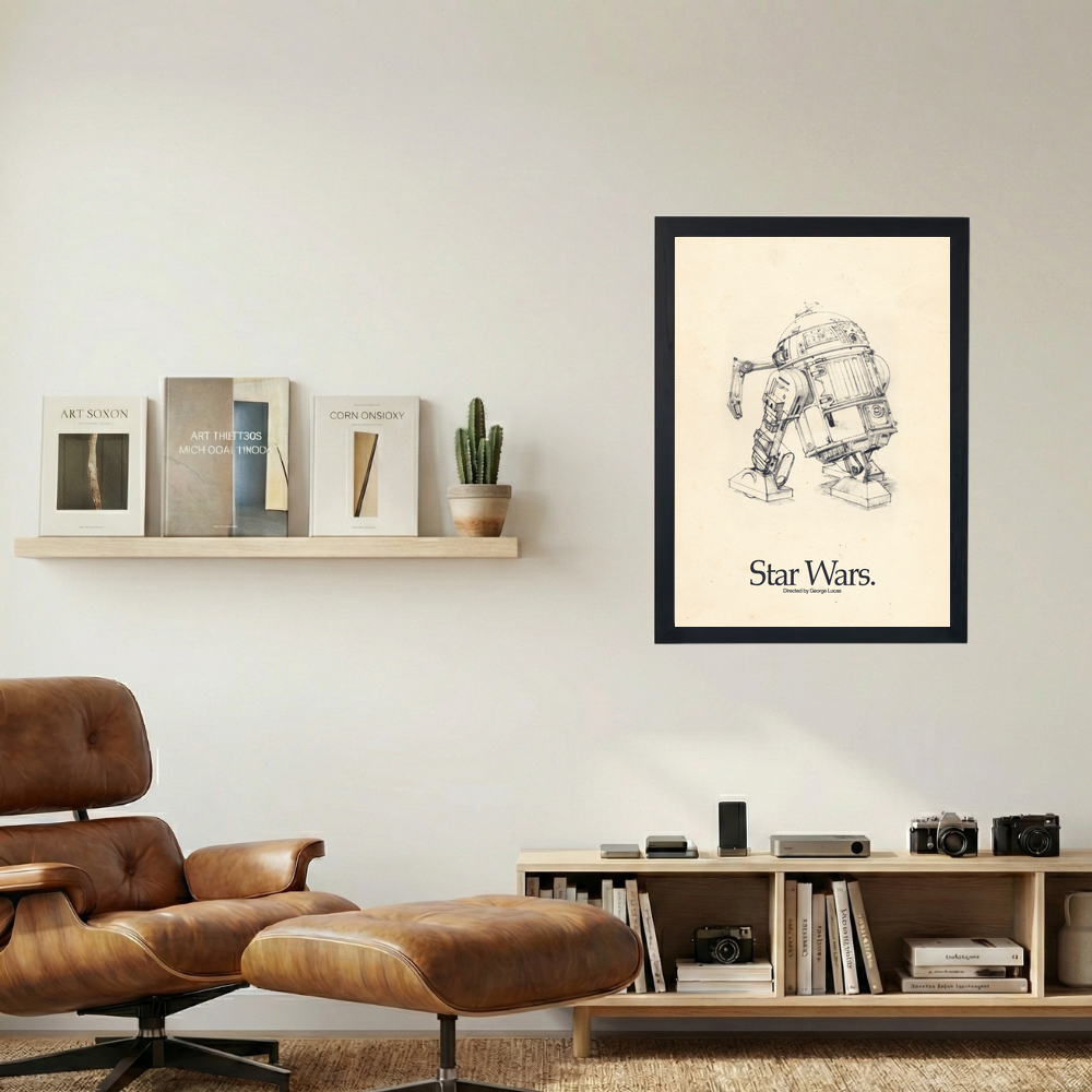 Star Wars 'R2-D2 Sketch' Poster - Mockup 1