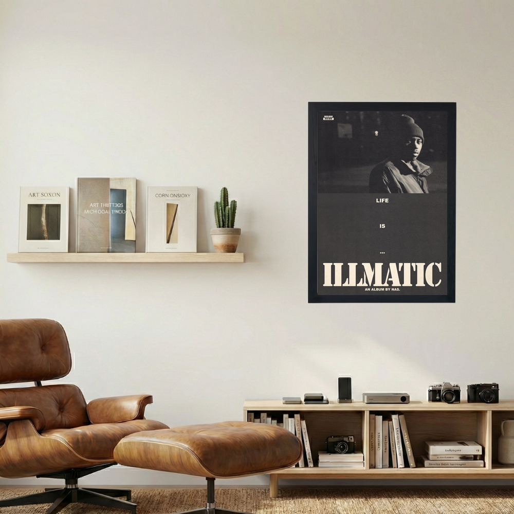 Nas 'Life Is Illmatic' Poster - Mockup 1