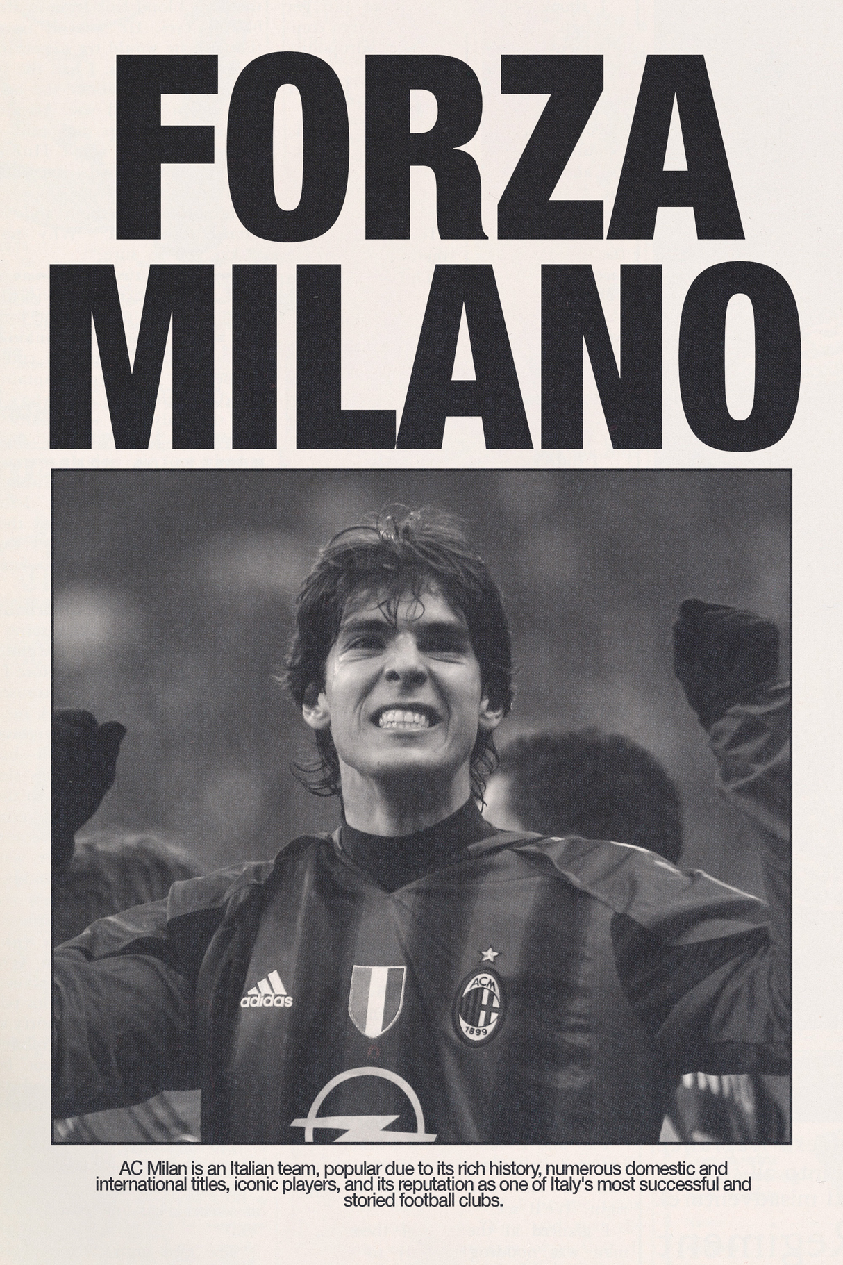 Forza Milano x Kaka Poster