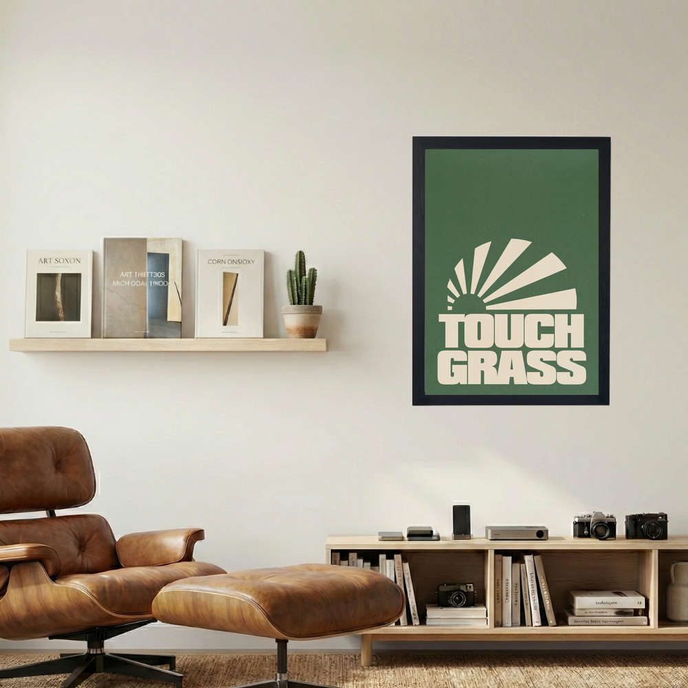 Touch Grass Poster - Mockup 1