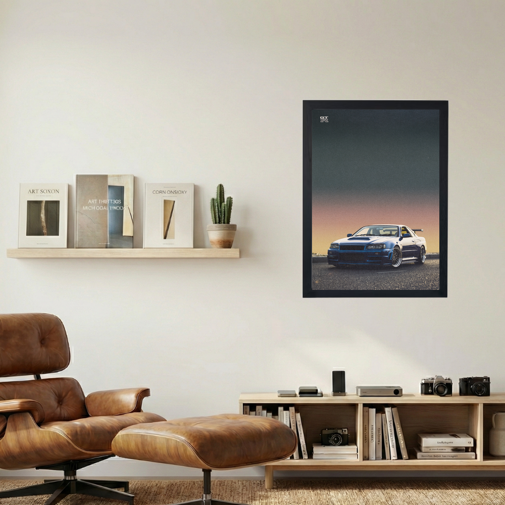 Nissan GT-R Poster - Mockup 1