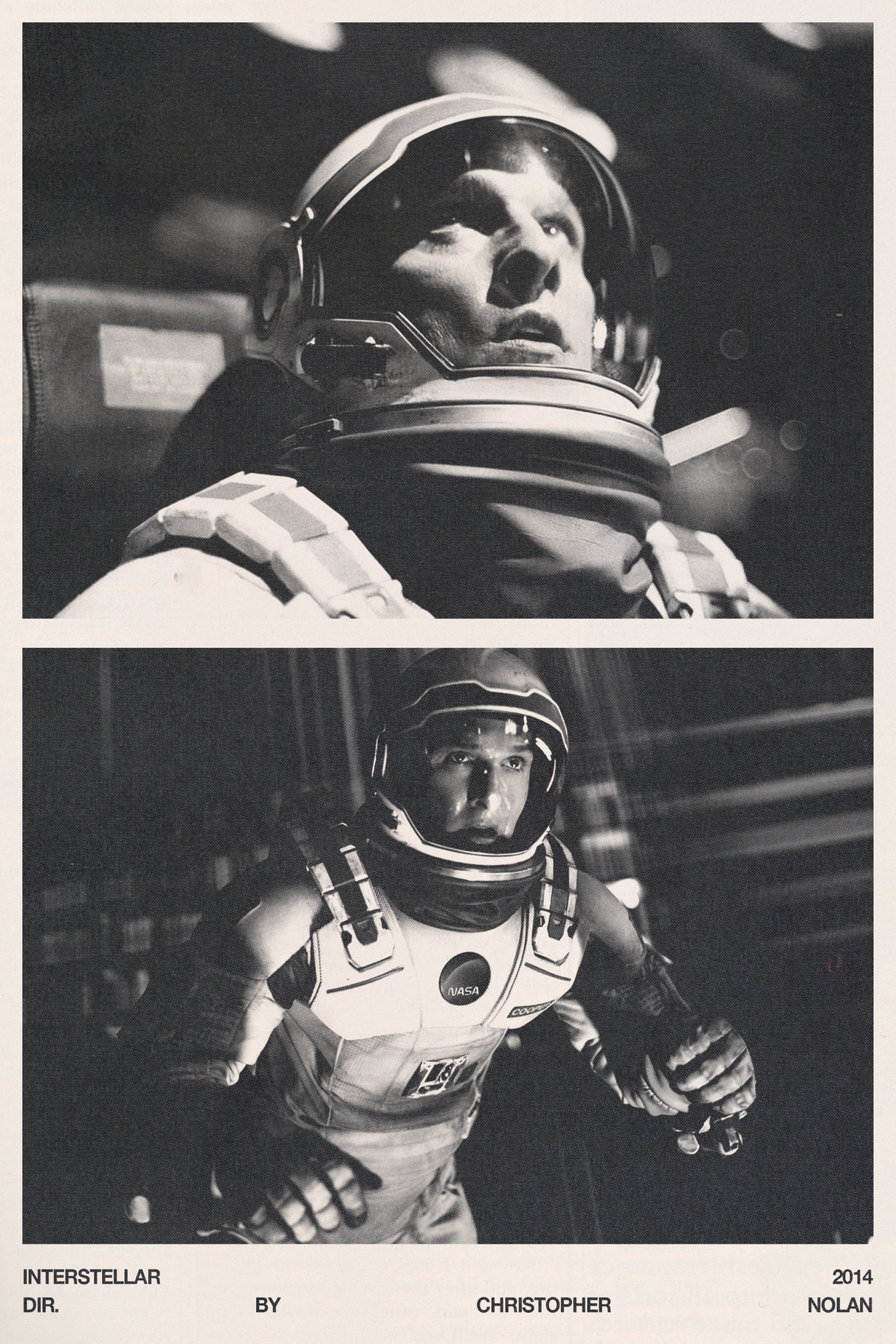 Interstellar B&W Poster