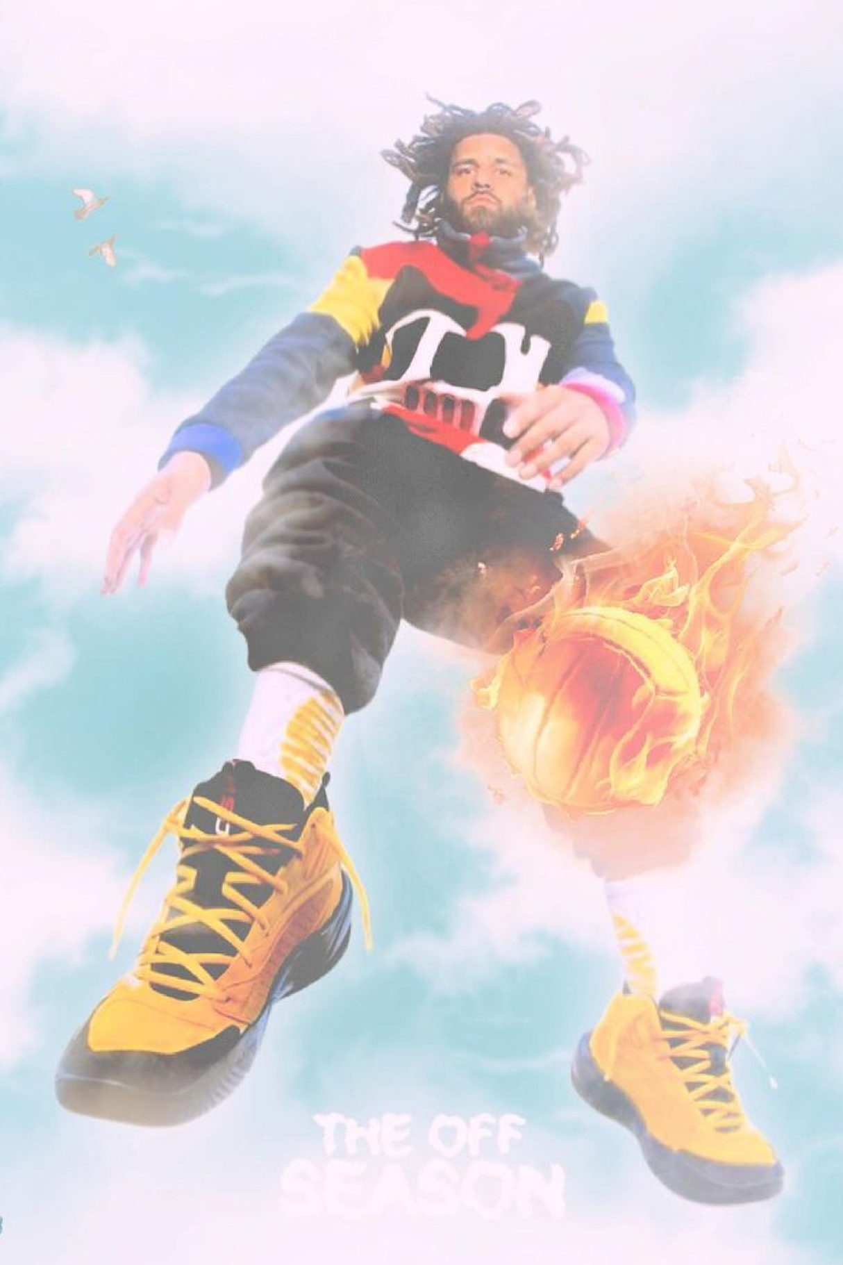 J Cole "Balling in the Off Season' Poster