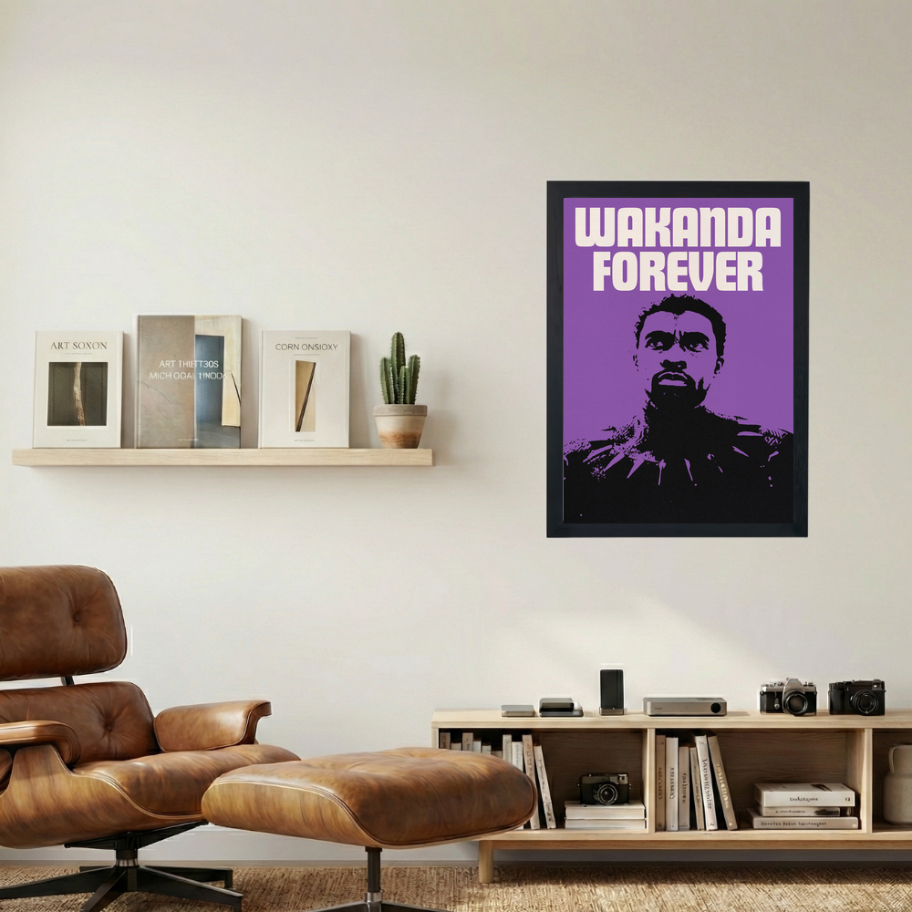 Black Panther 'Wakanda Forever' Poster - Mockup 1