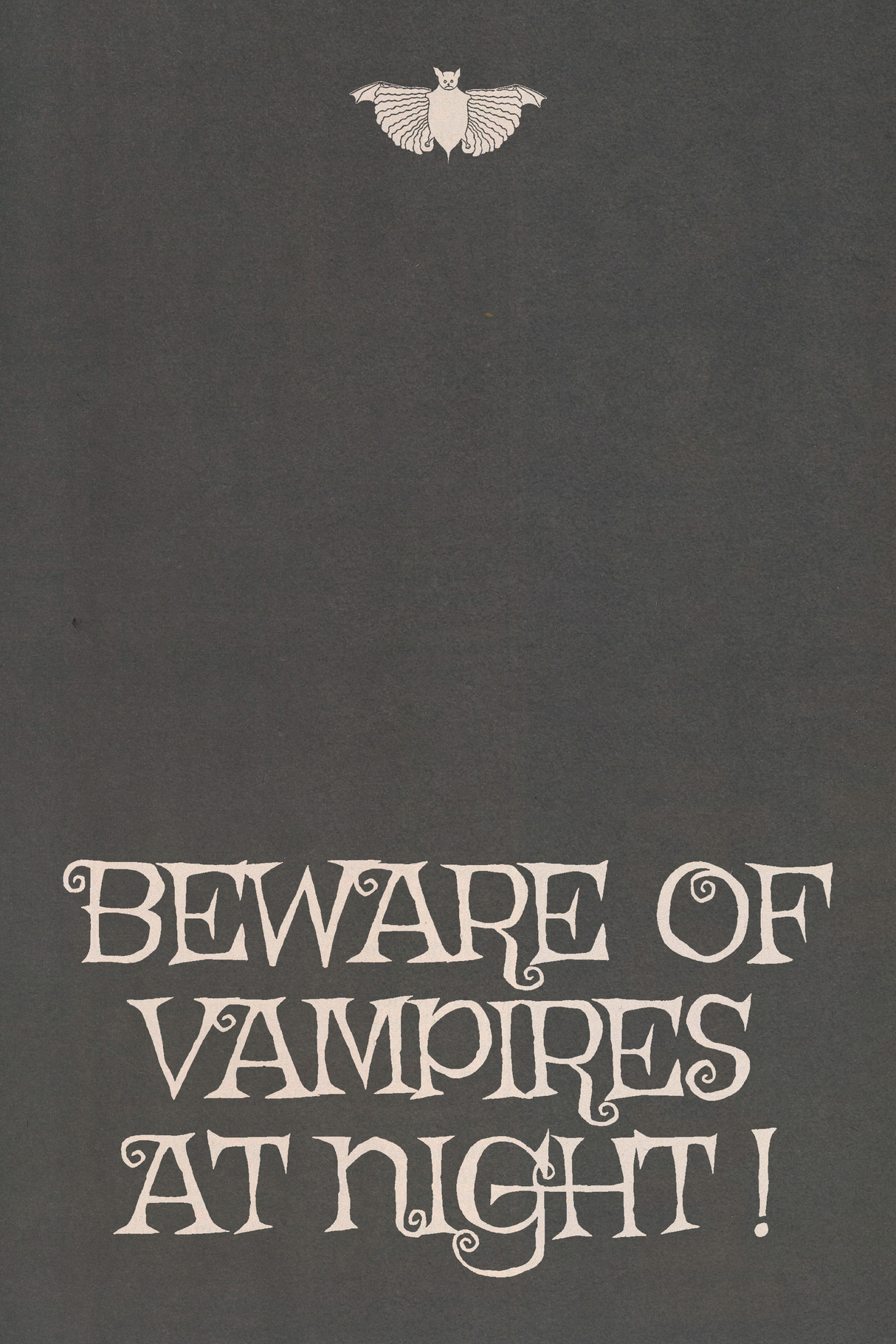 Beware of Vampires' Poster