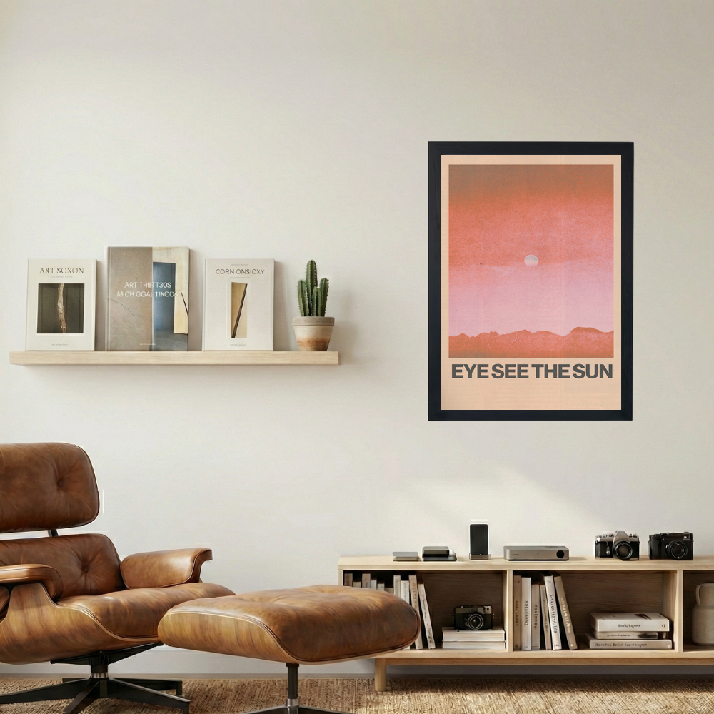 Eye See The Sun' Poster - Mockup 1