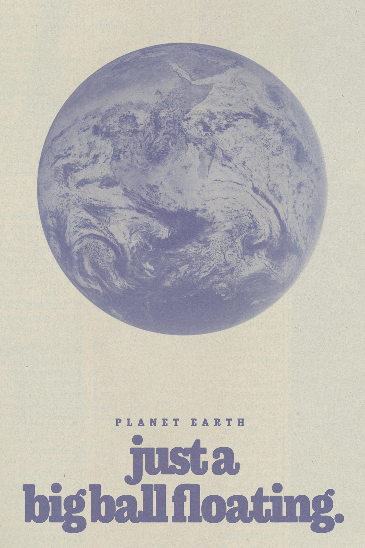 Floating Ball Poster