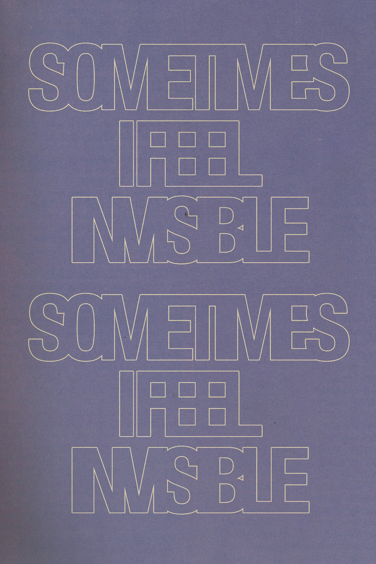 Invisible, Sometimes' Poster