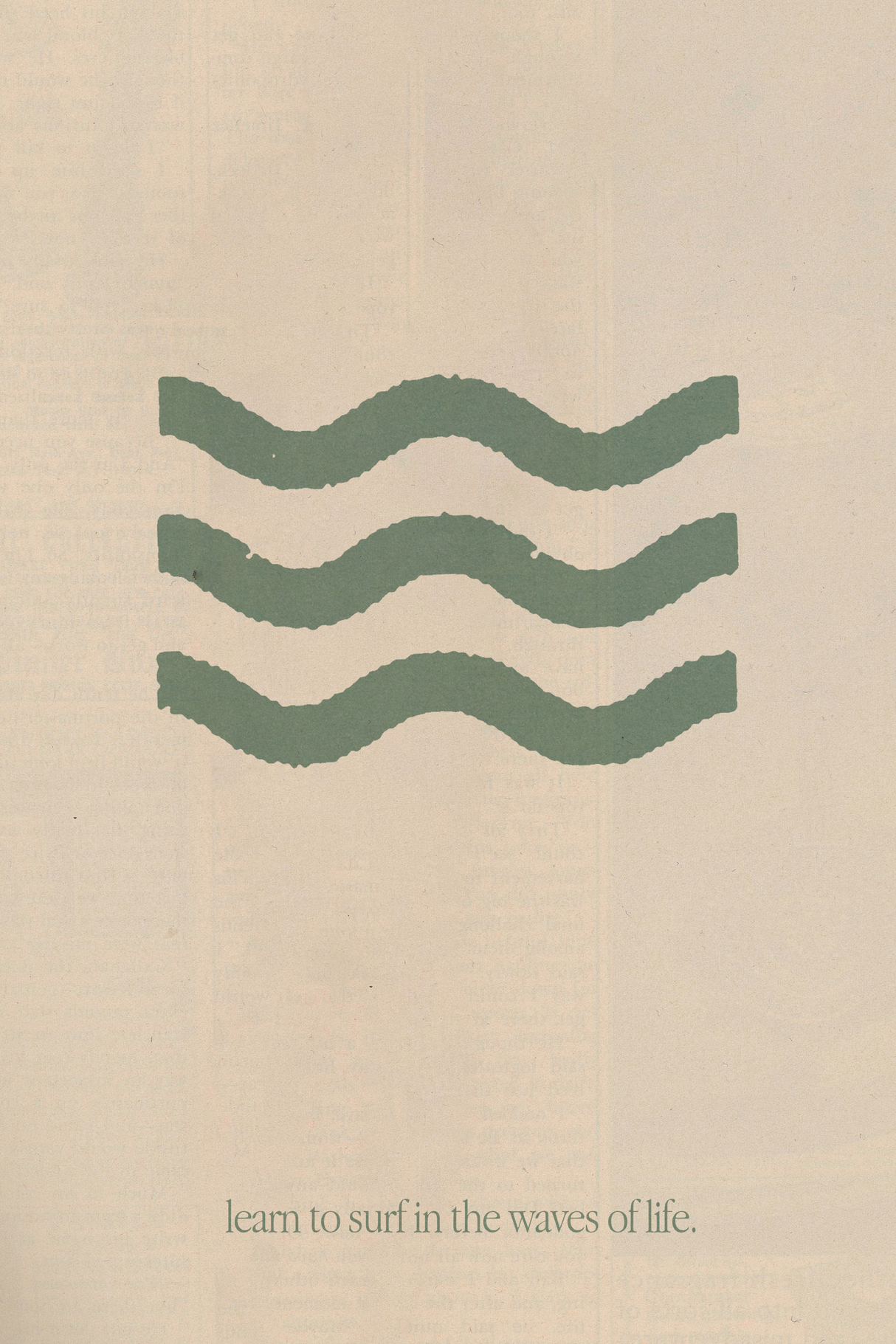 Surf The Waves Of Life' Poster
