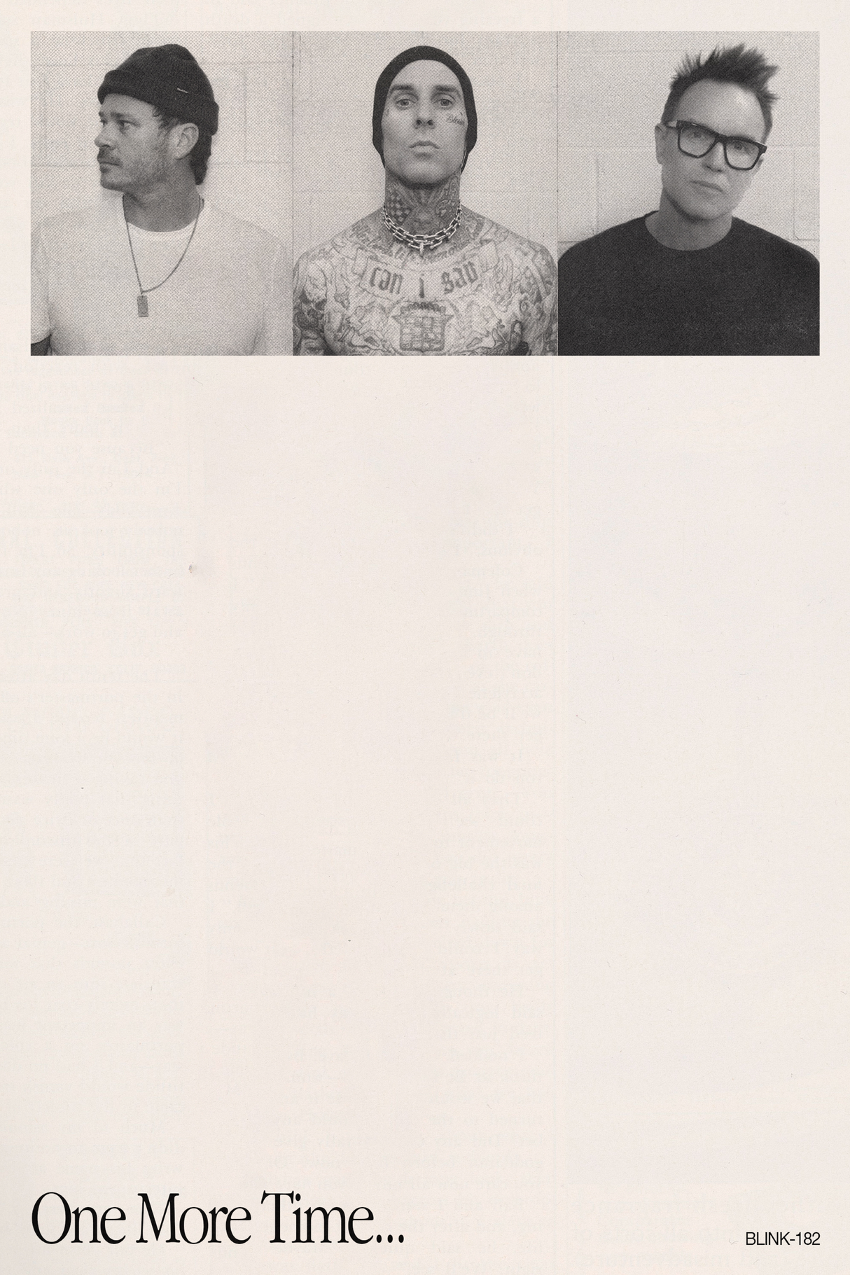 Blink-182 'One More Time...' Poster