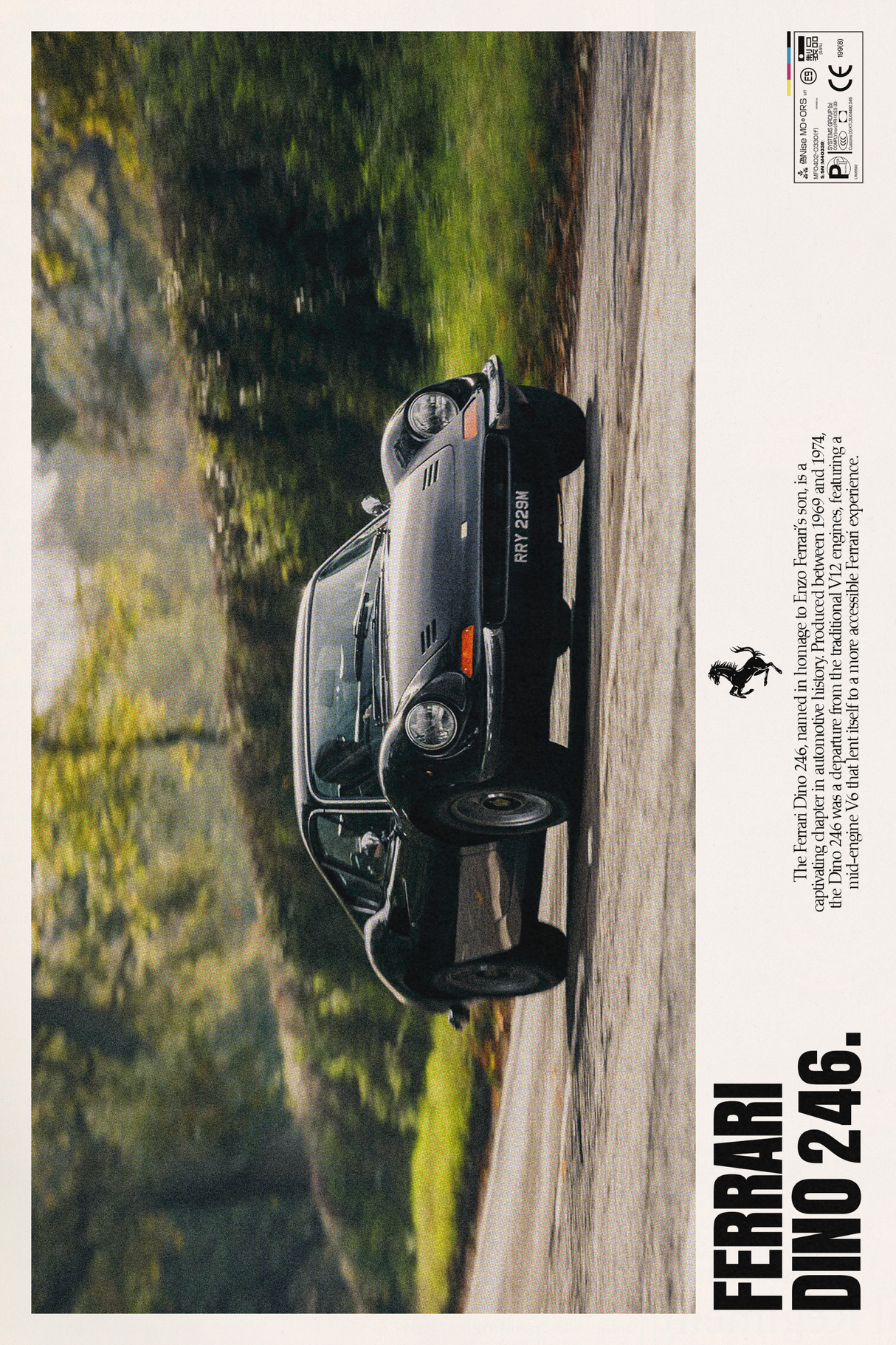 Ferrari Dino 246 Poster V2
