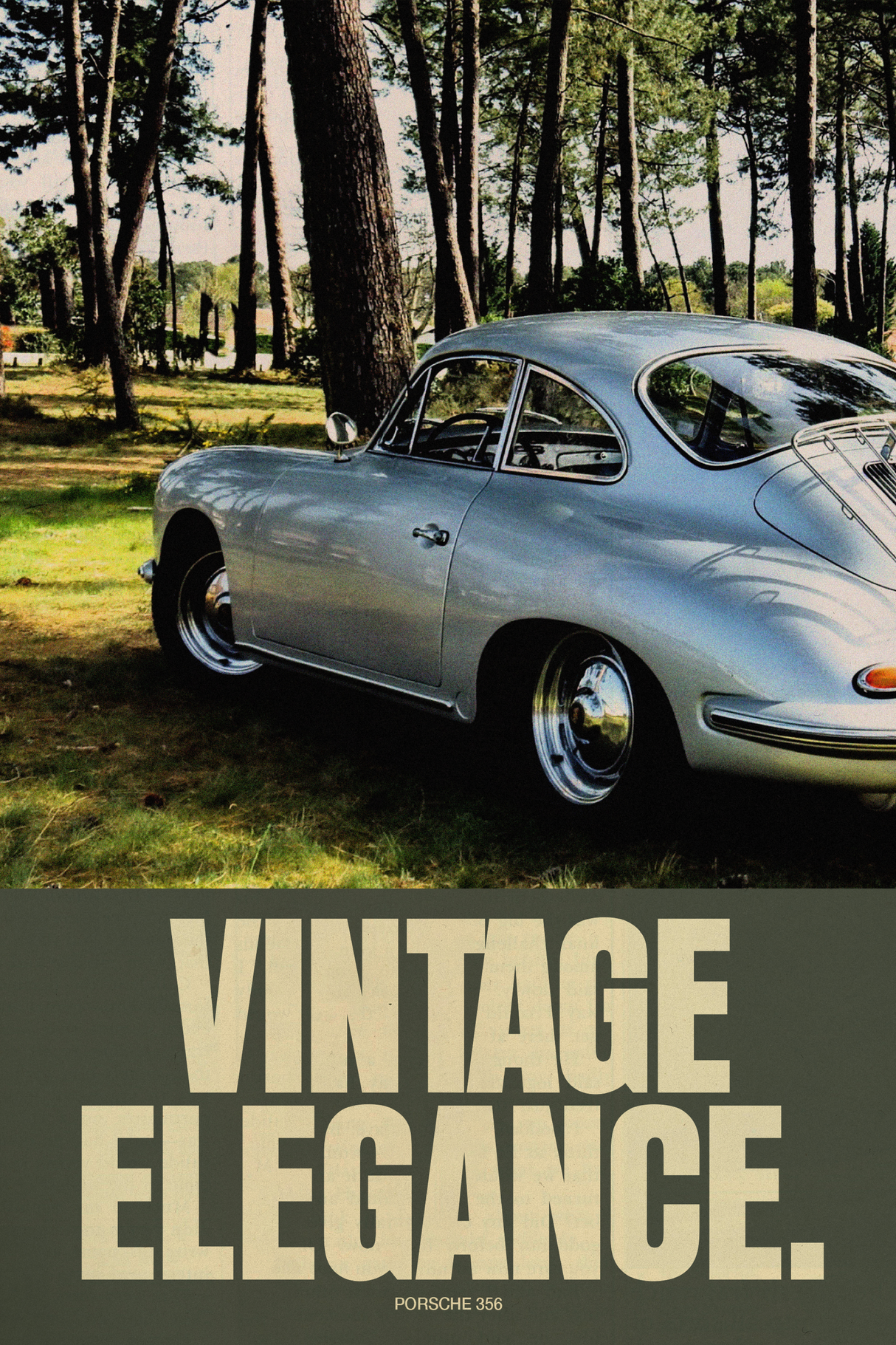 Porsche 356 'Vintage Elegance' Poster