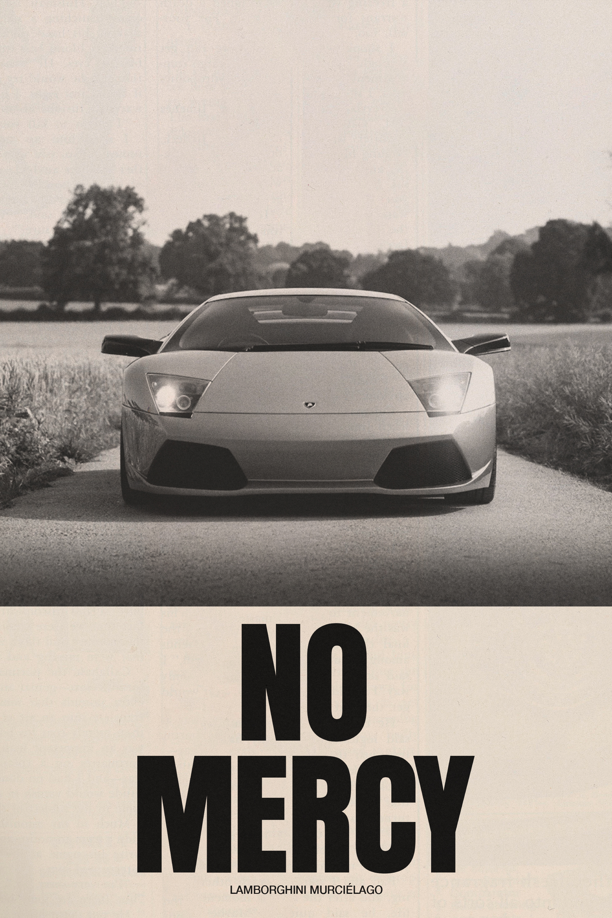 Lamborghini Murcilago 'No Mercy' Poster