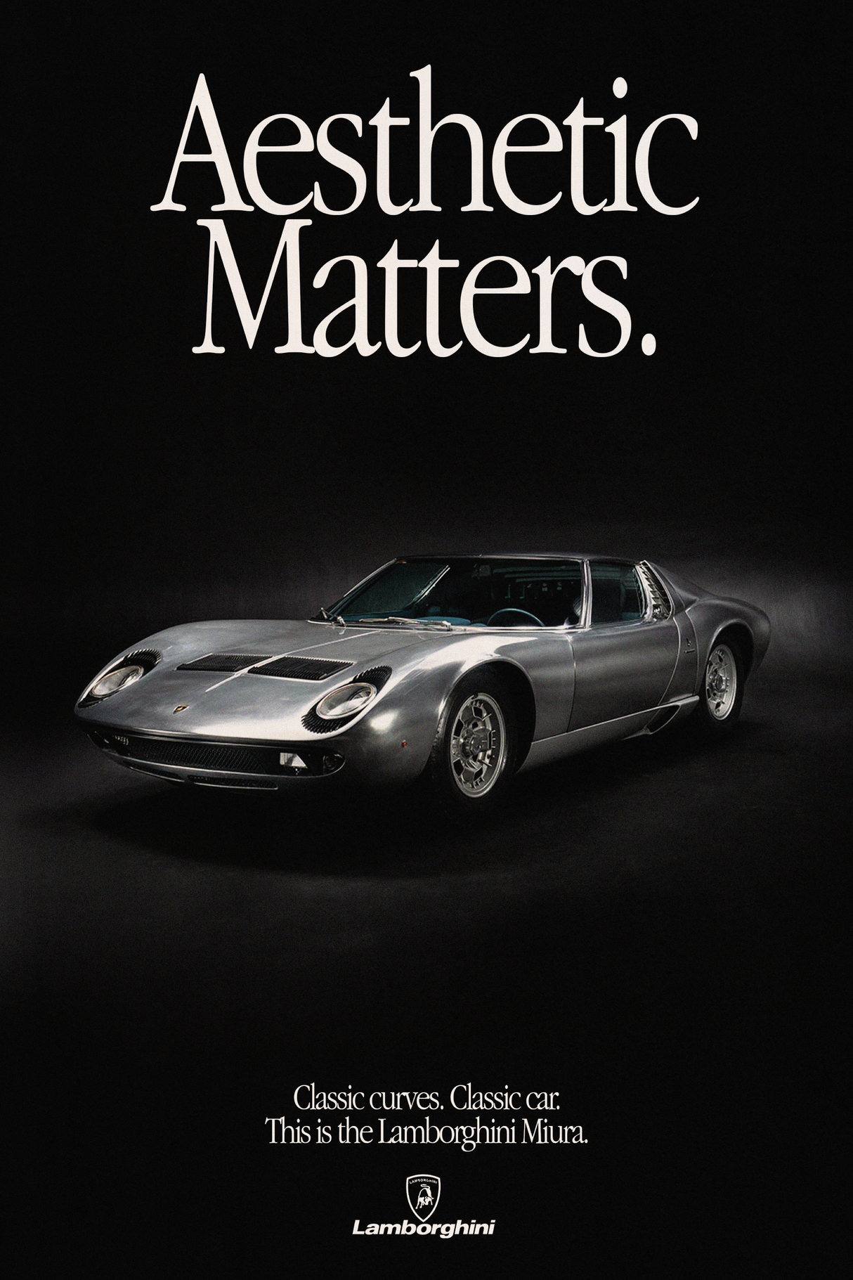 Lamborghini Miura 'Aesthetic Matters' Poster