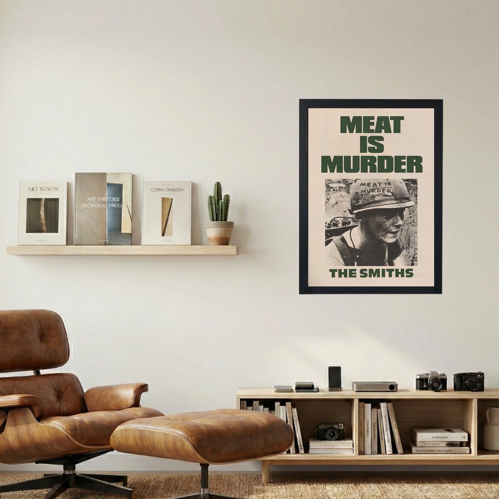 The Smiths 'Meat Is Murder' Poster - Mockup 1
