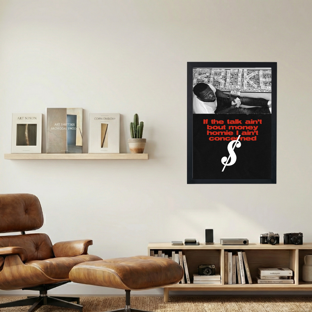 50 Cent 'Ain't Concerned' Poster - Mockup 1