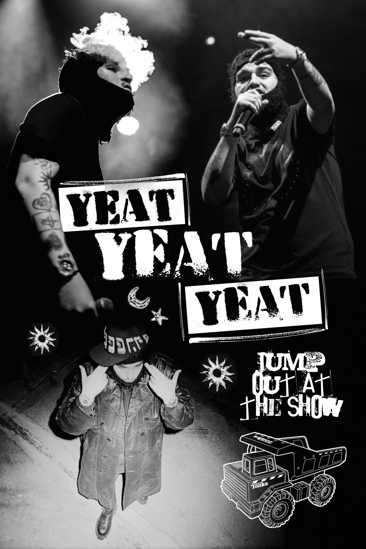 Yeat 'Jump Out' Collage Poster