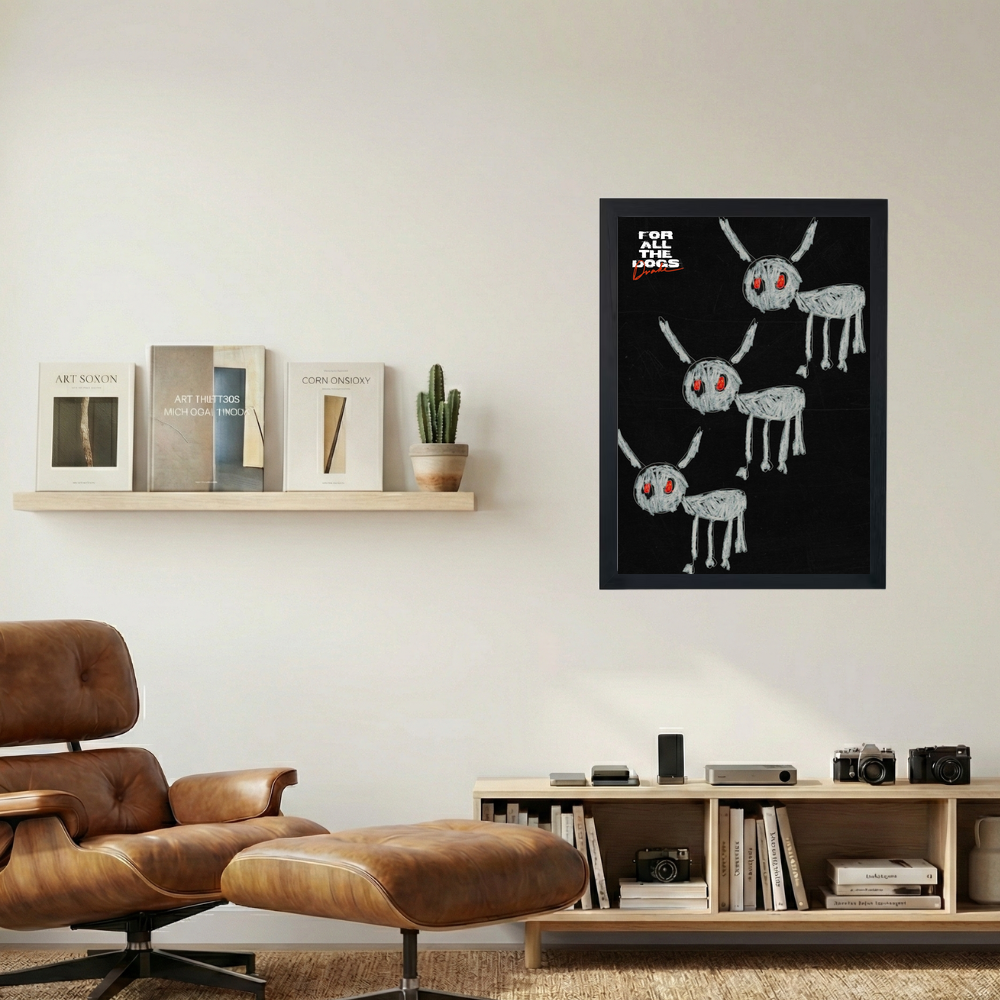 Drake 'For All The Dogs 3x' Poster - Mockup 1